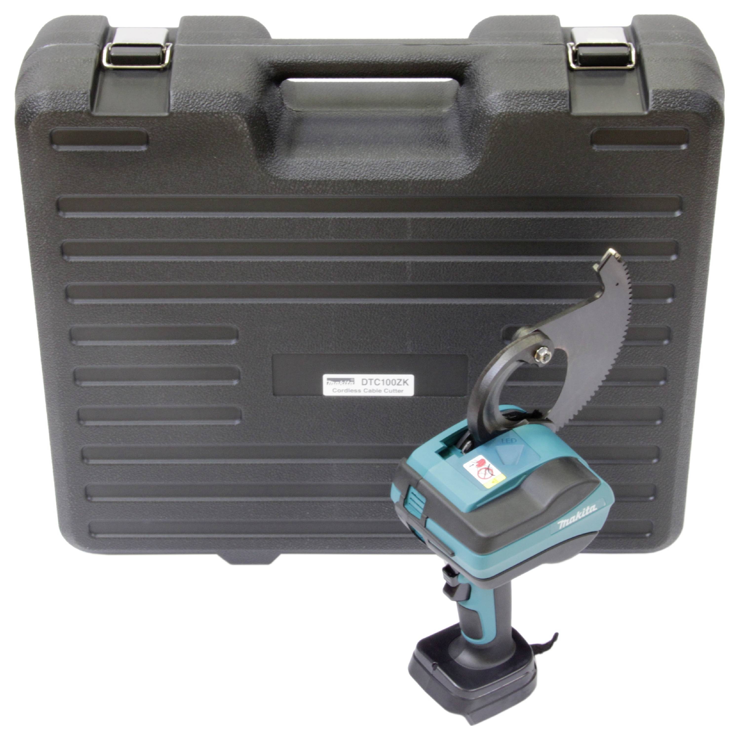 Makita DTC100ZK Kabelschneider Geeignet für (Abisoliertechnik) Alu- und Kupferkabel, ein- und mehrdrähtig 47mm