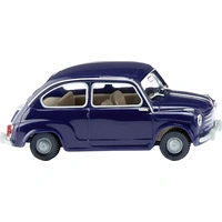 Wiking 009907 H0 PKW Modell Fiat 600 - dunkelblau Wiking 009907 H0 PKW Modell Fiat 600 - dunkelblau