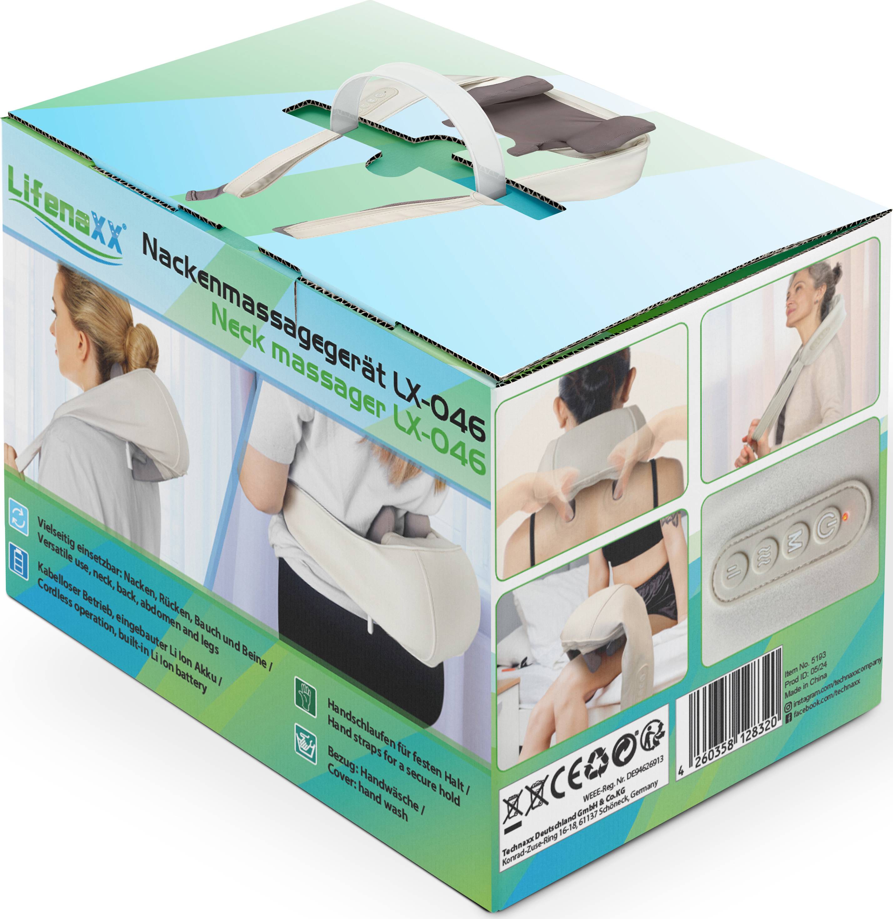 Lifenaxx LX-046 Nackenmassagegerät 10W Beige
