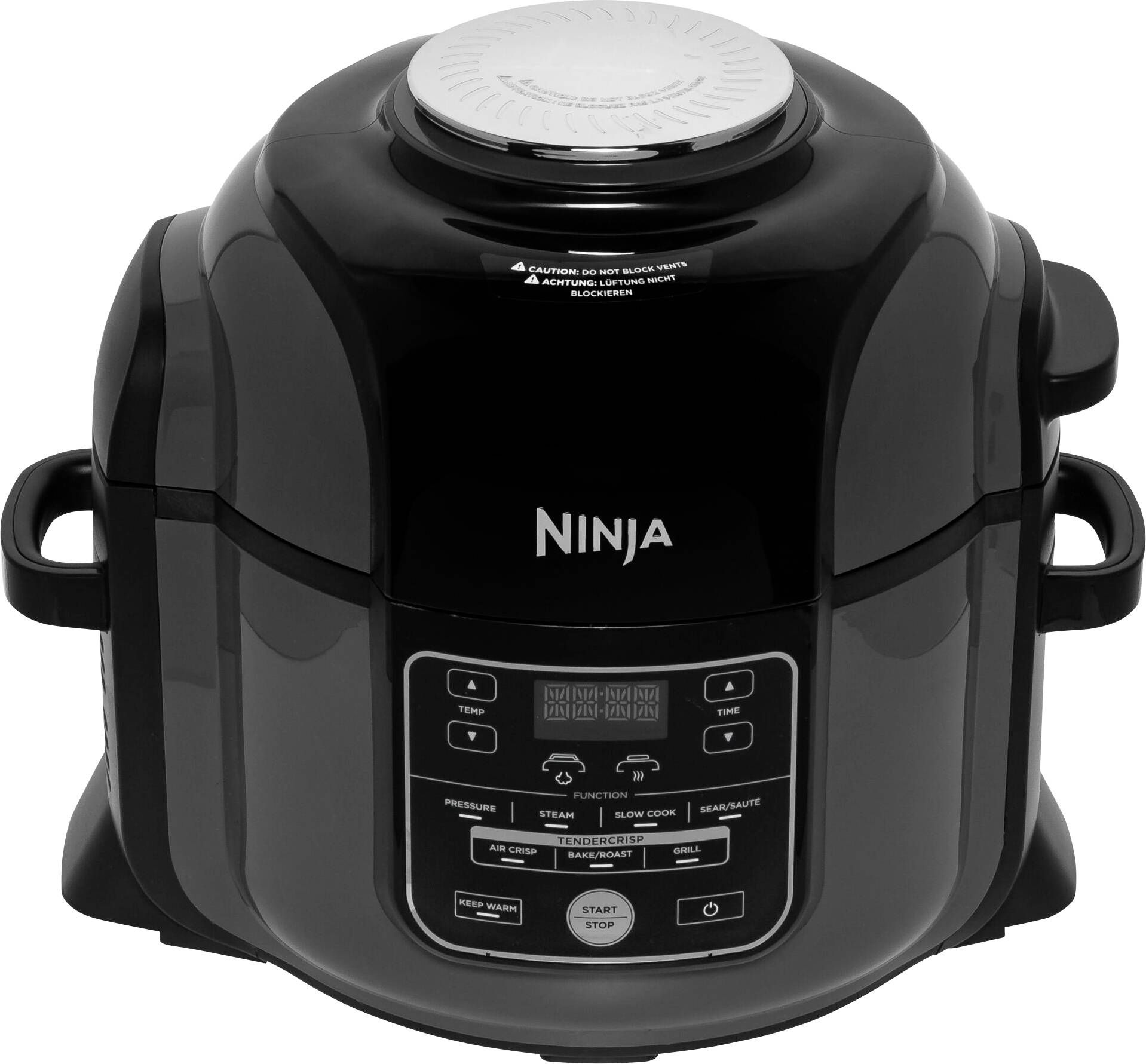 Ninja OP300EU Heißluft-Fritteuse 1.1kg 1460W Schwarz, Silber