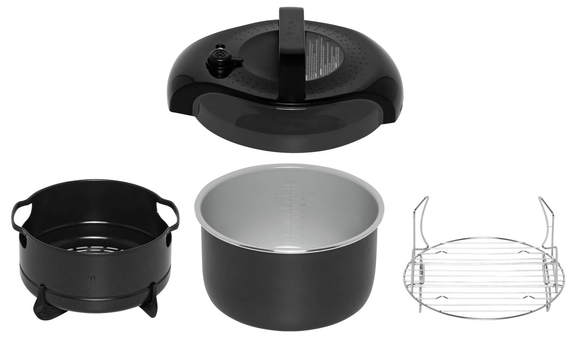 Ninja OP300EU Heißluft-Fritteuse 1.1kg 1460W Schwarz, Silber