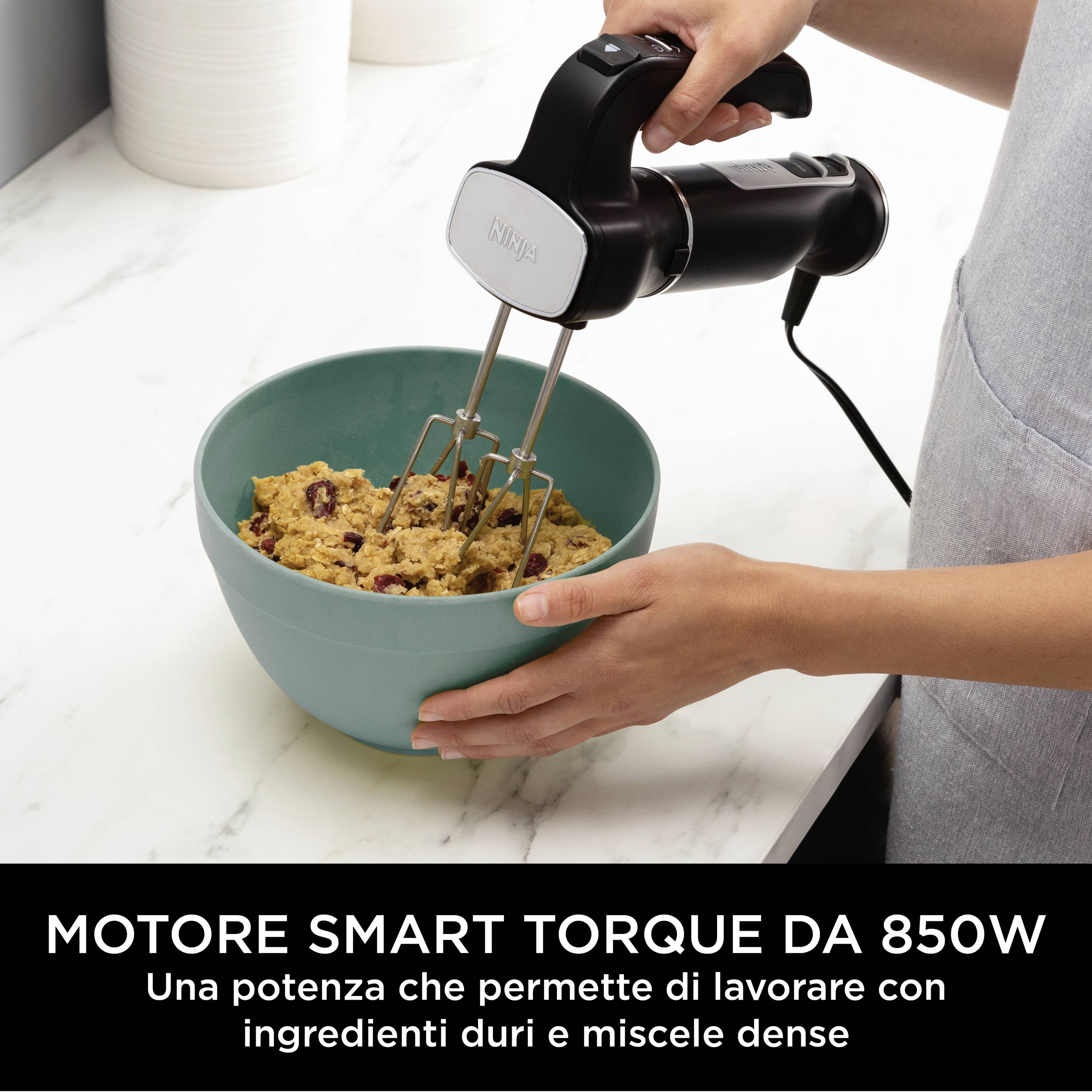 Ninja CI100EU Stabmixer 850W Schwarz, Silber