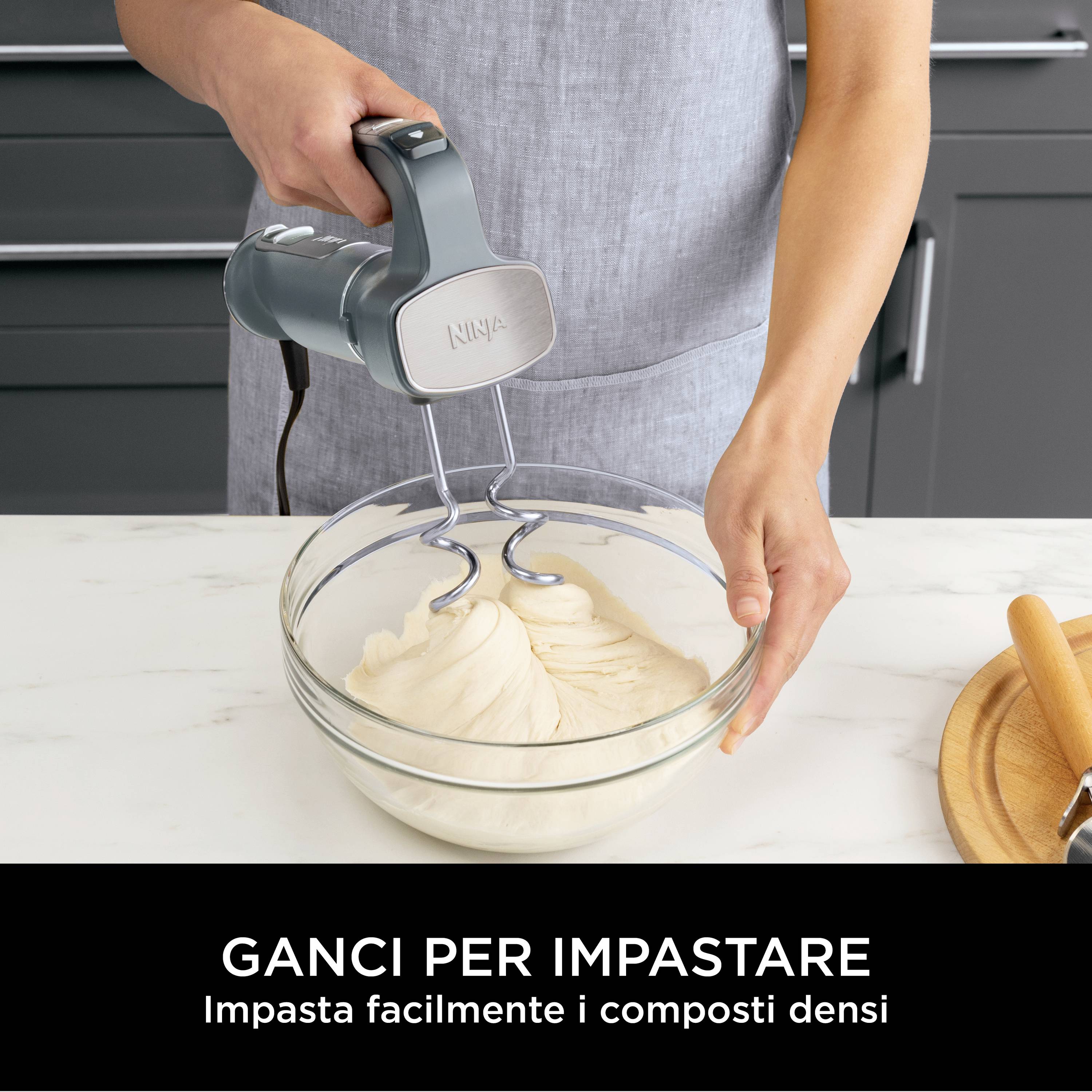 Ninja CI100EU Stabmixer 850W Schwarz, Silber