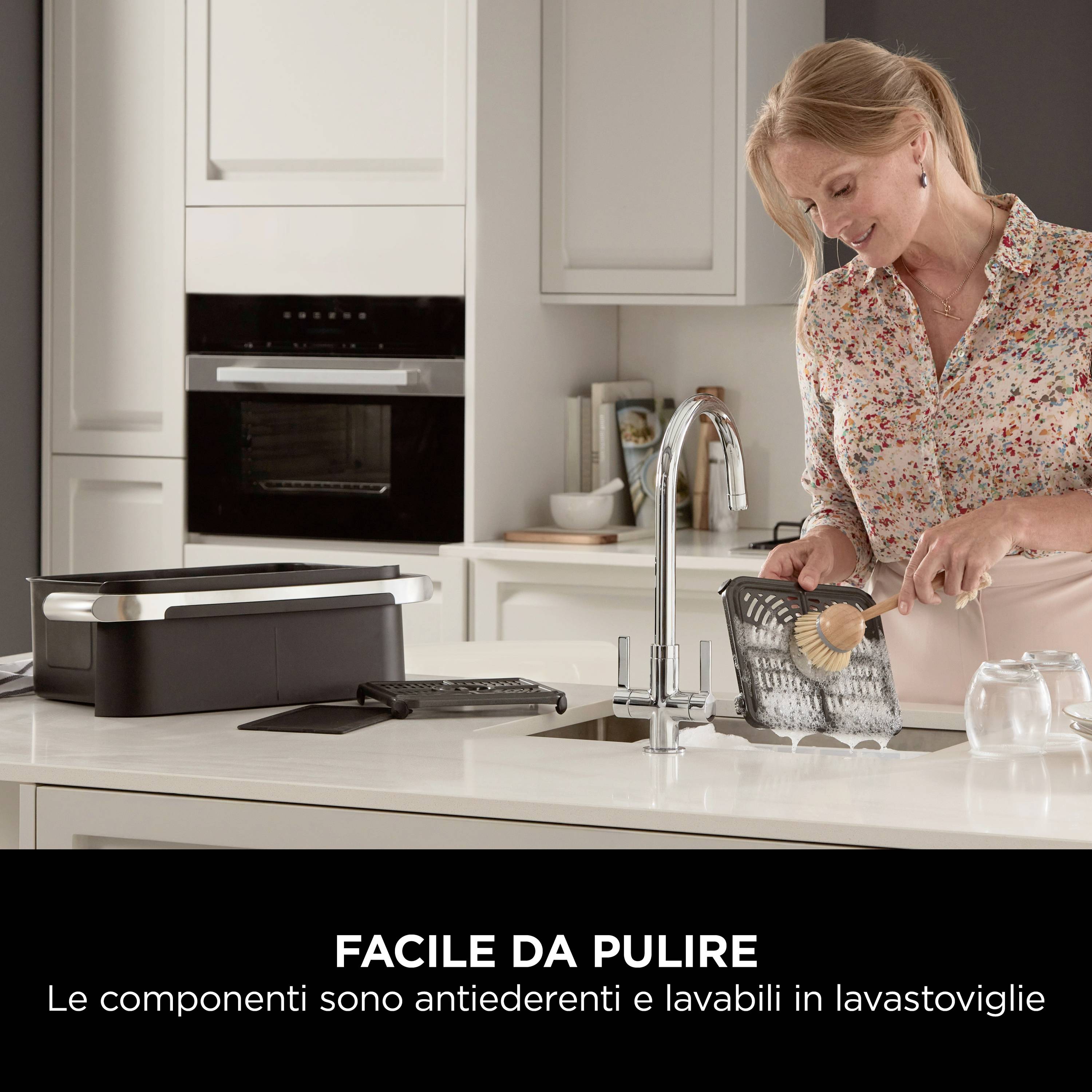 Ninja AF500EU Heißluft-Fritteuse 2470W Schwarz, Silber