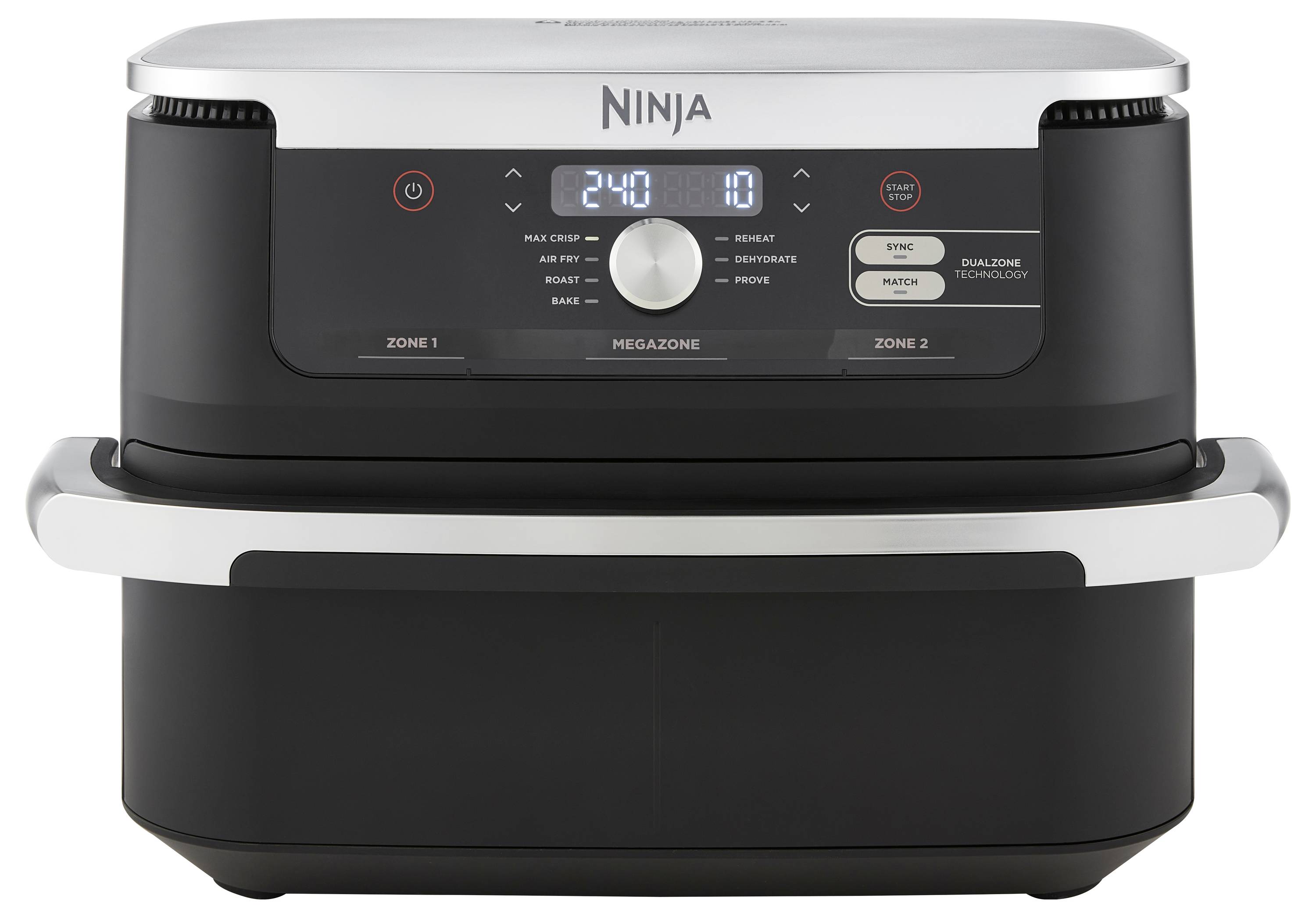 Ninja AF500EU Heißluft-Fritteuse 2470W Schwarz, Silber