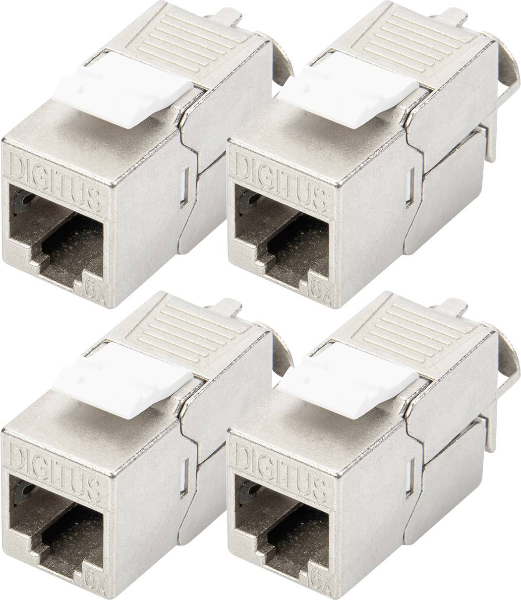 Digitus DN-93615-4 RJ45-Einbaumodul Keystone CAT 6a 4St.