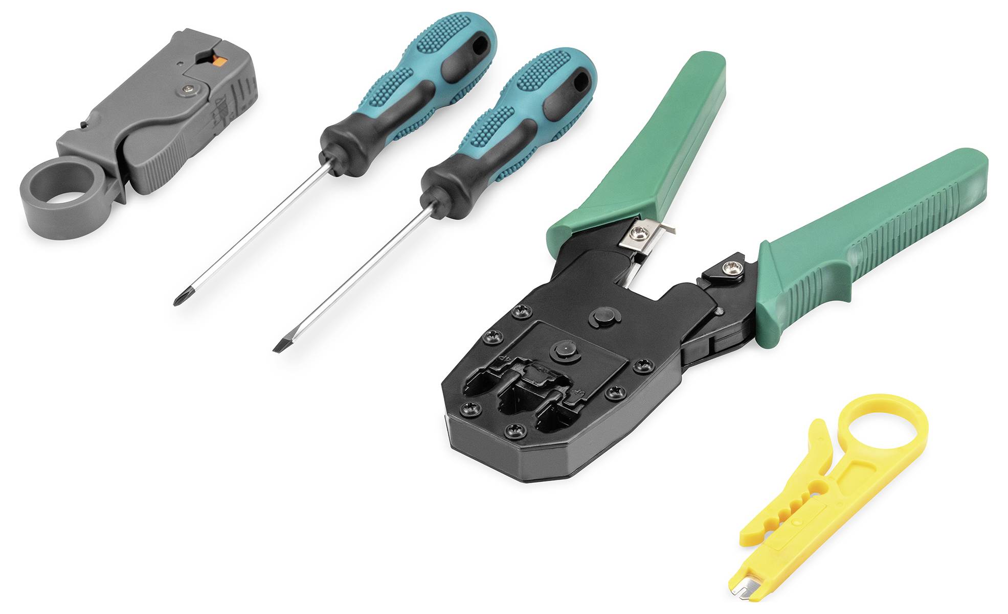 Digitus DN-94027 Netzwerk Werkzeug-Set Passend für (Netzwerk-Spezifikationen (CAT)): CAT 5e, CAT 6, CAT 7