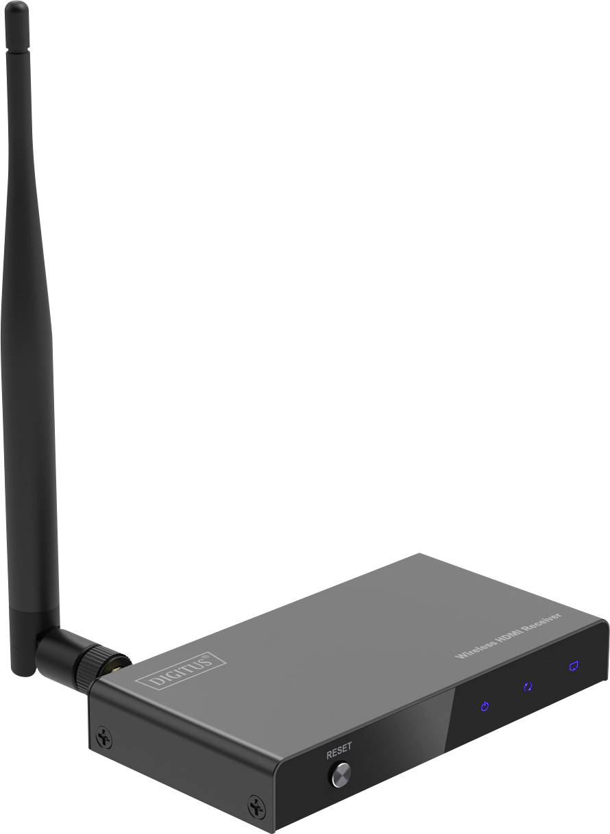 Digitus DS-55347 HDMI Empfänger 100m 5GHz 1920 x 1080 Pixel integrierte LED-Anzeige, mit Loop-Funktion, Sichere Funkübertragung