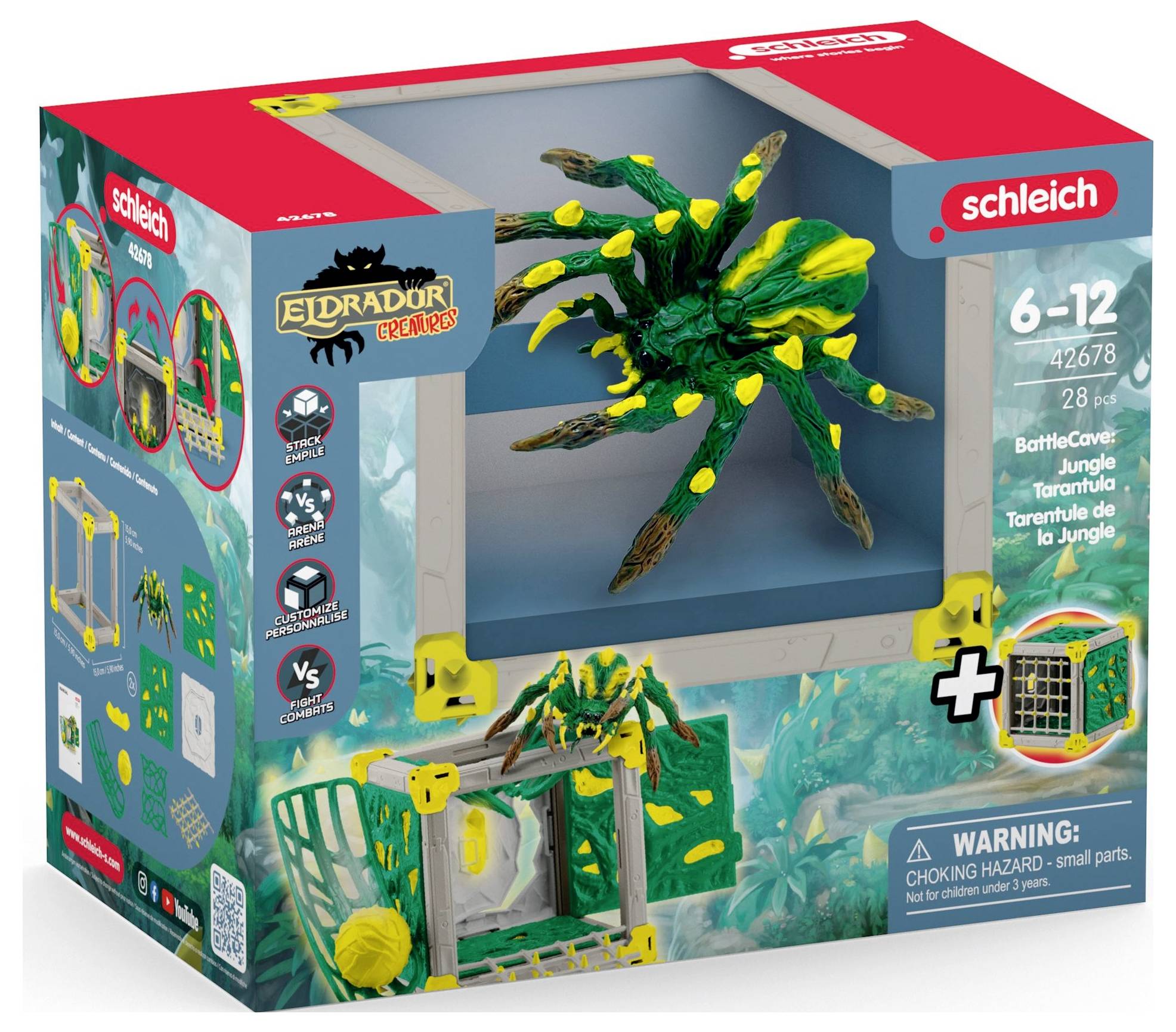 schleich® ELDRADOR CREATURES 42678 BattleCave Dschungeltarantel