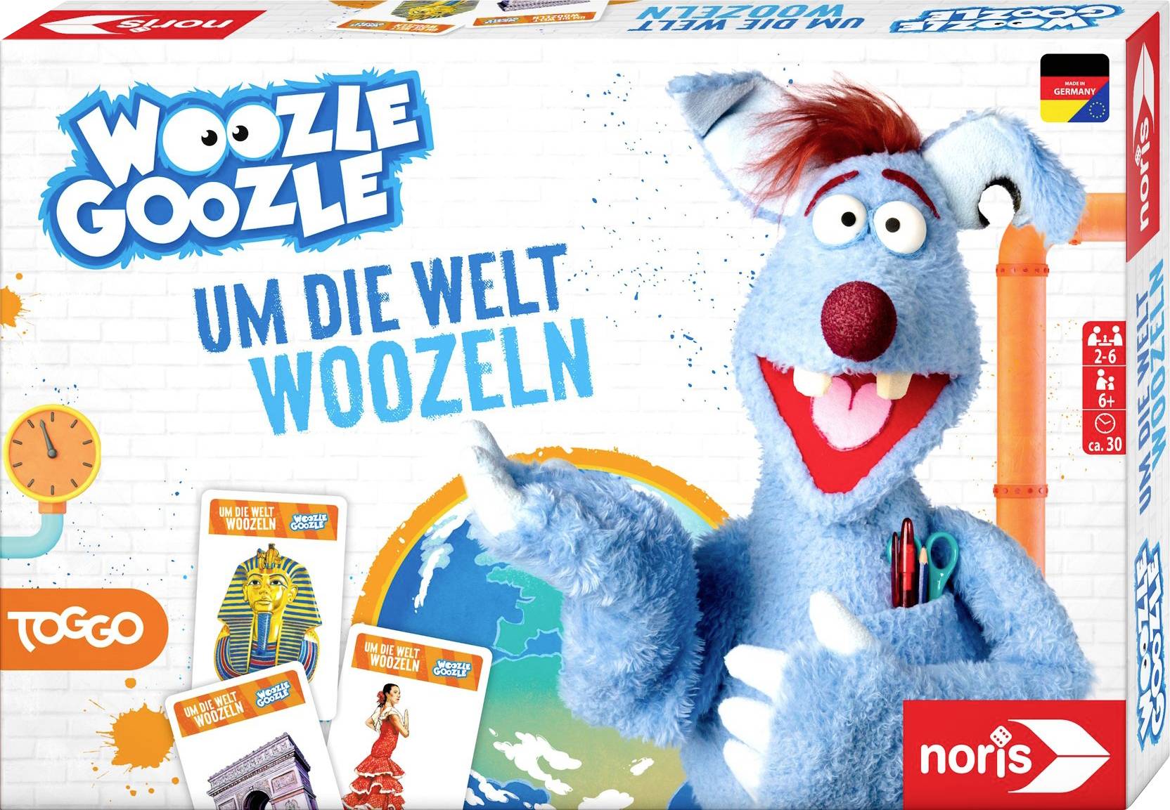 Noris Spiele Woozle Goozle - Um die Welt woozlen! 606102072