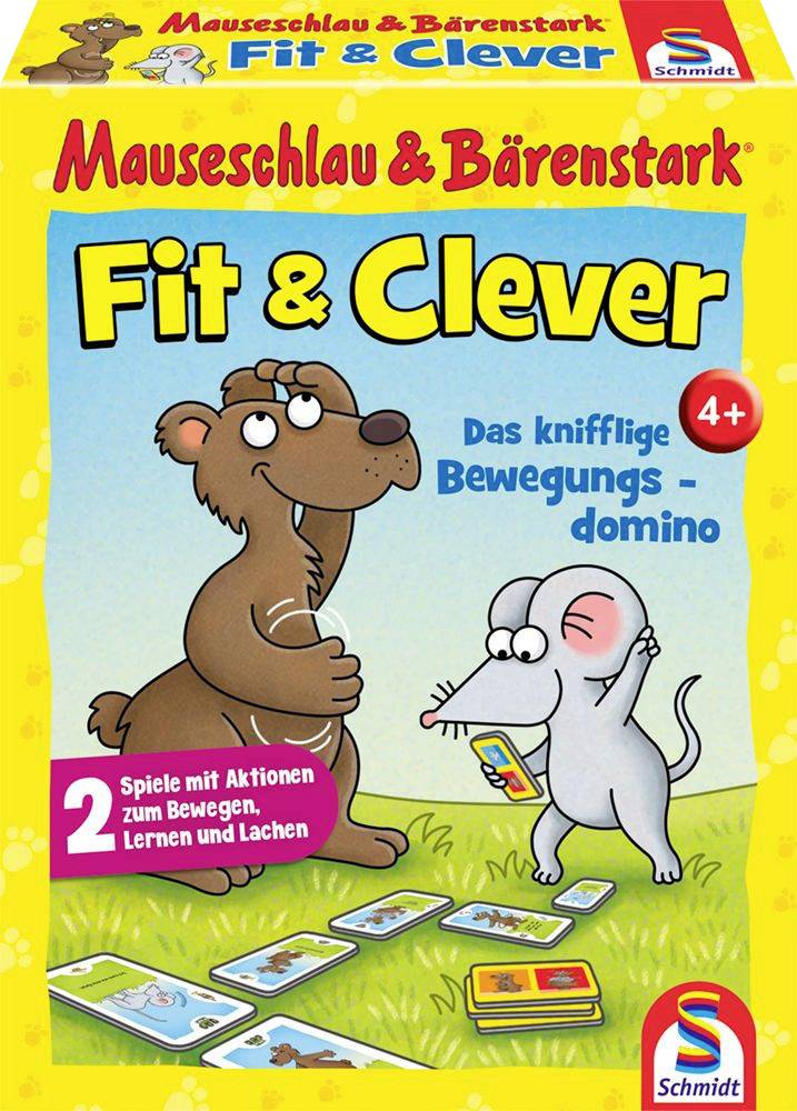 Schmidt Spiele Mauseschlau & Bärenstark, Fit & Clever 75059