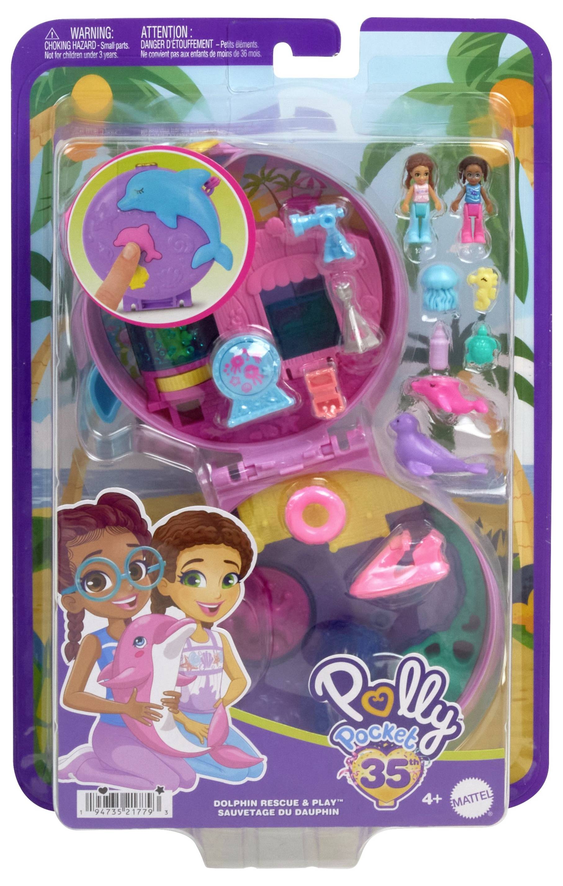 Mattel Polly Pocket Dolphin Rescue & Play HWN96