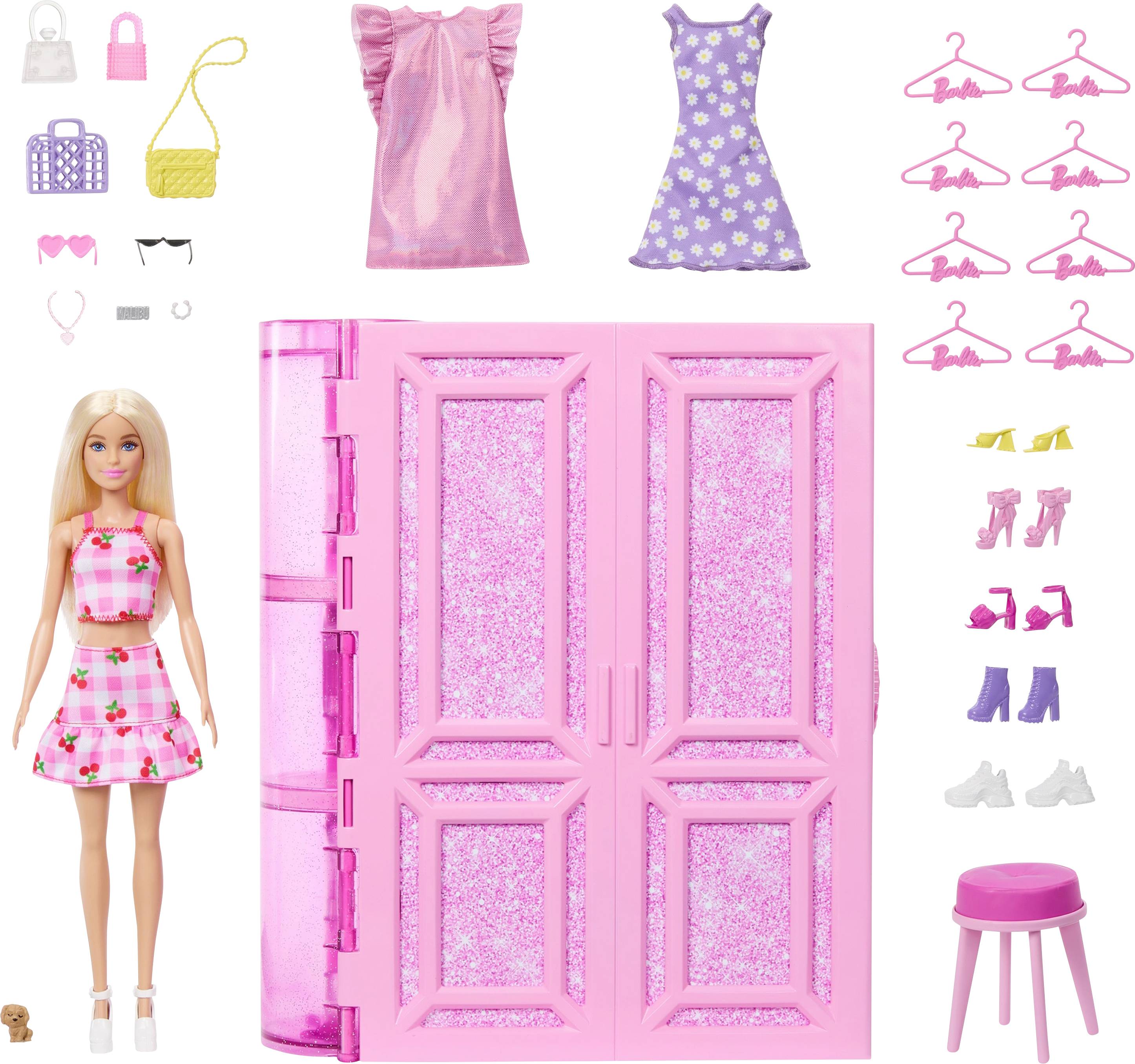 Mattel Barbie Traumkleiderschrank mit Puppe HXD58