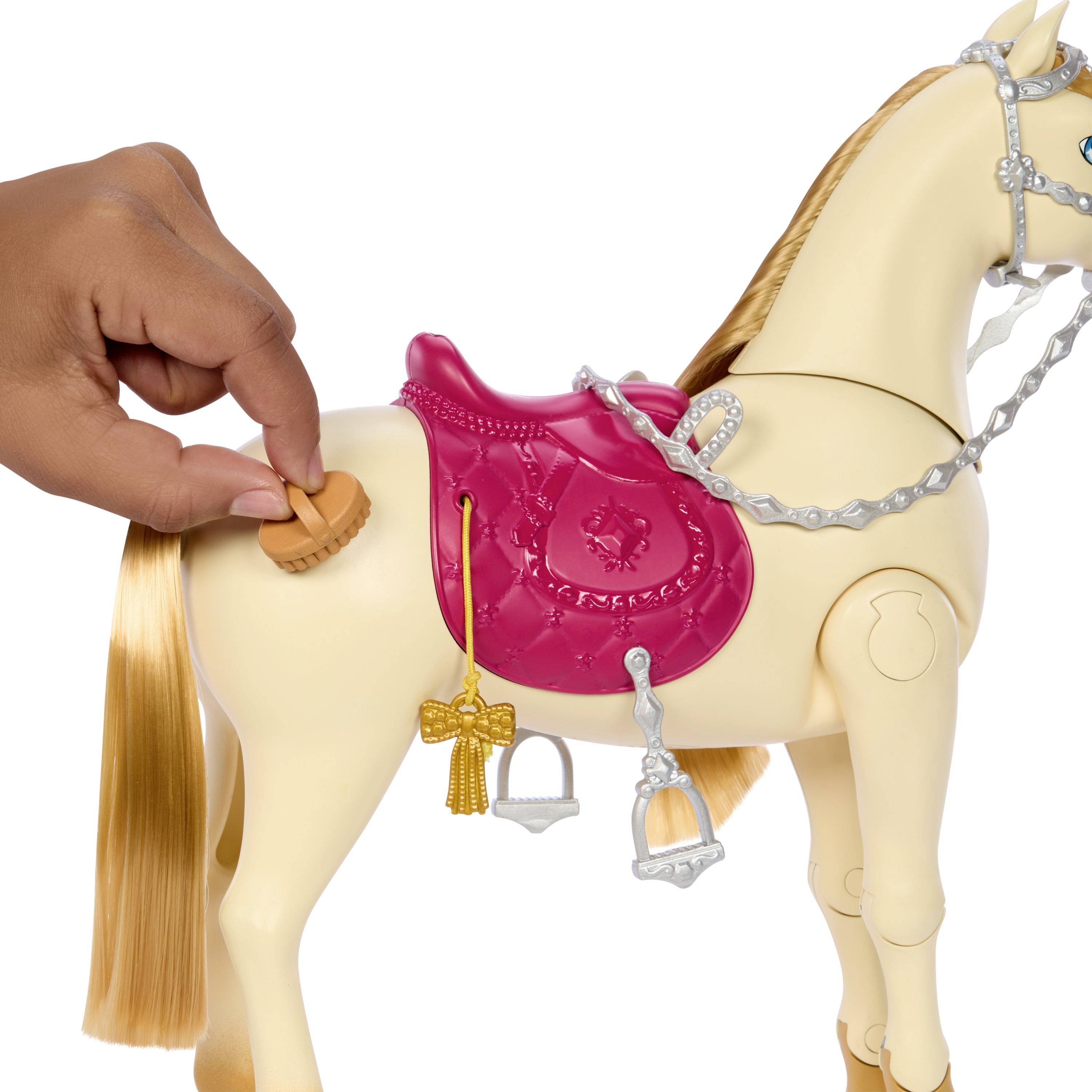 Mattel Barbie bewegliches Pferd mit Zubehör HXJ42