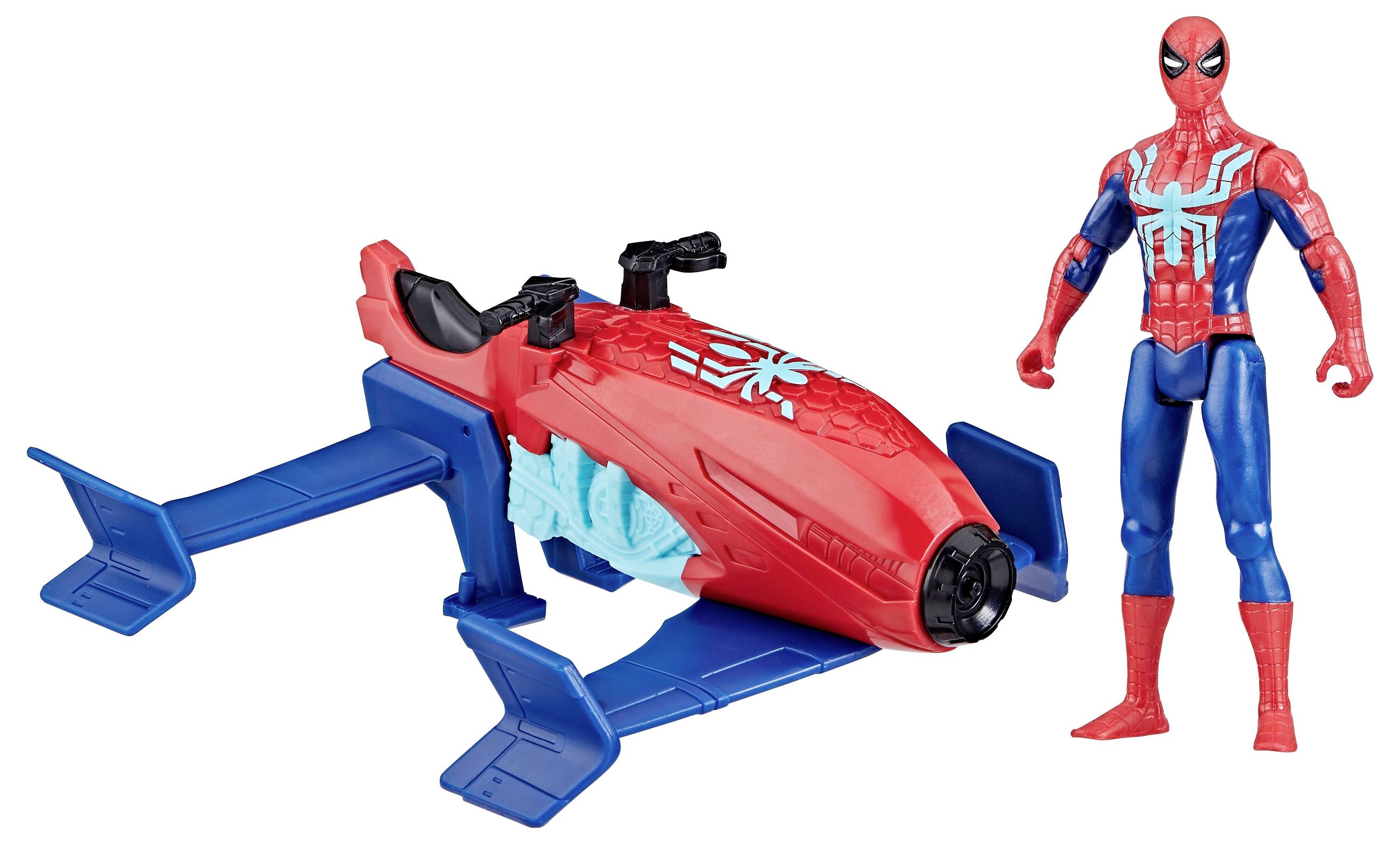 Hasbro Spiderman Web Splashers Vehicle Spider-Man Jet Splasher Flugzeug Modell