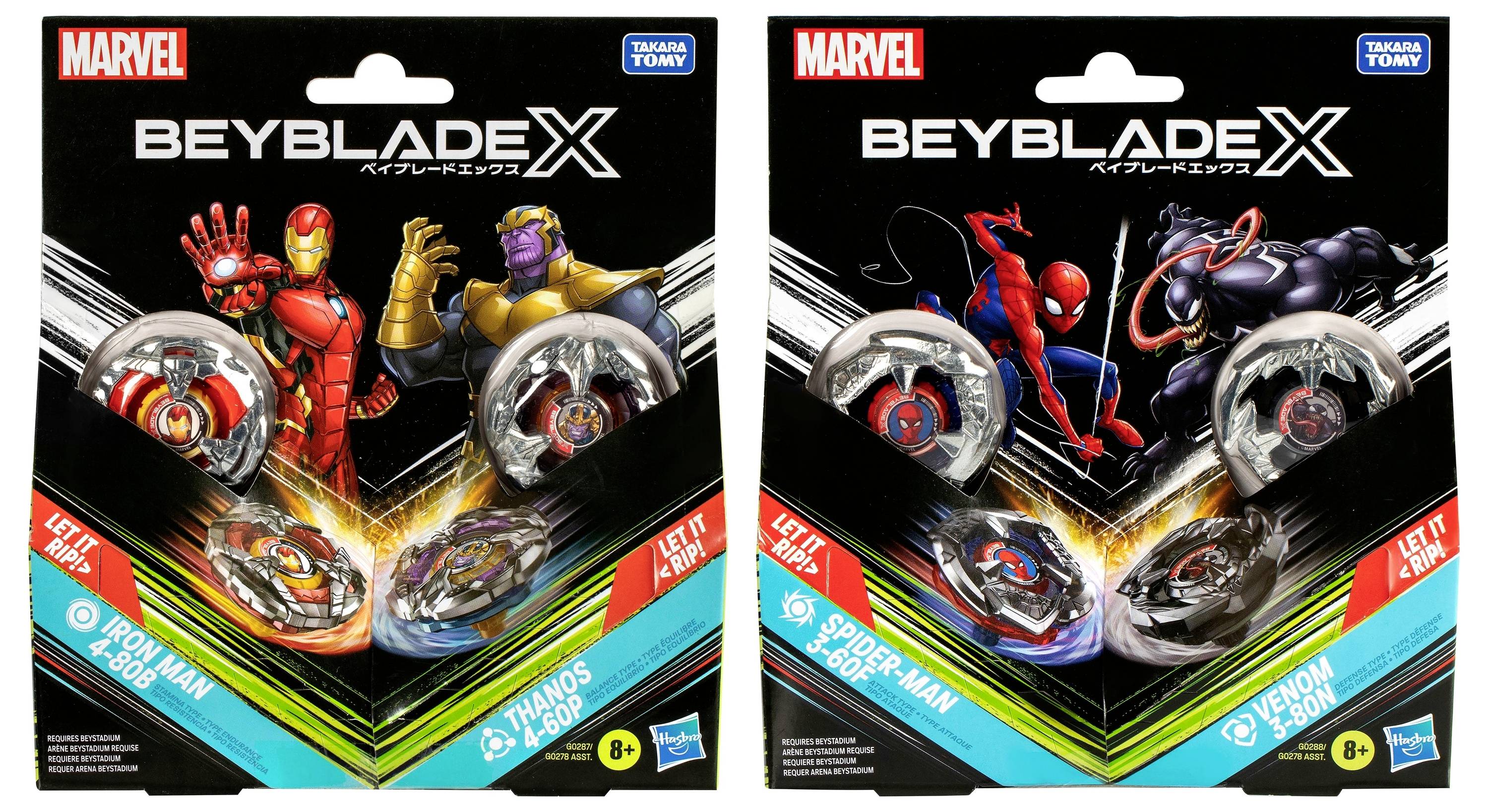 Hasbro Bexblade Marvel Collab Multipack