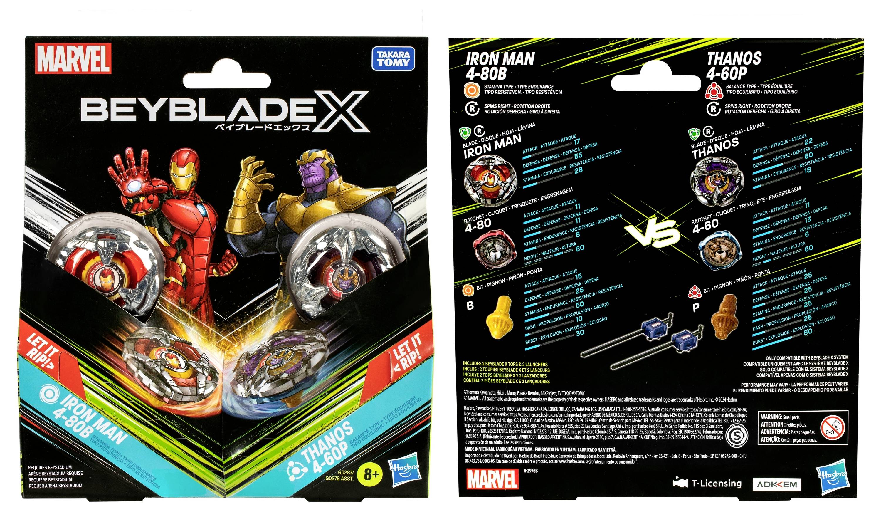 Hasbro Bexblade Marvel Collab Multipack