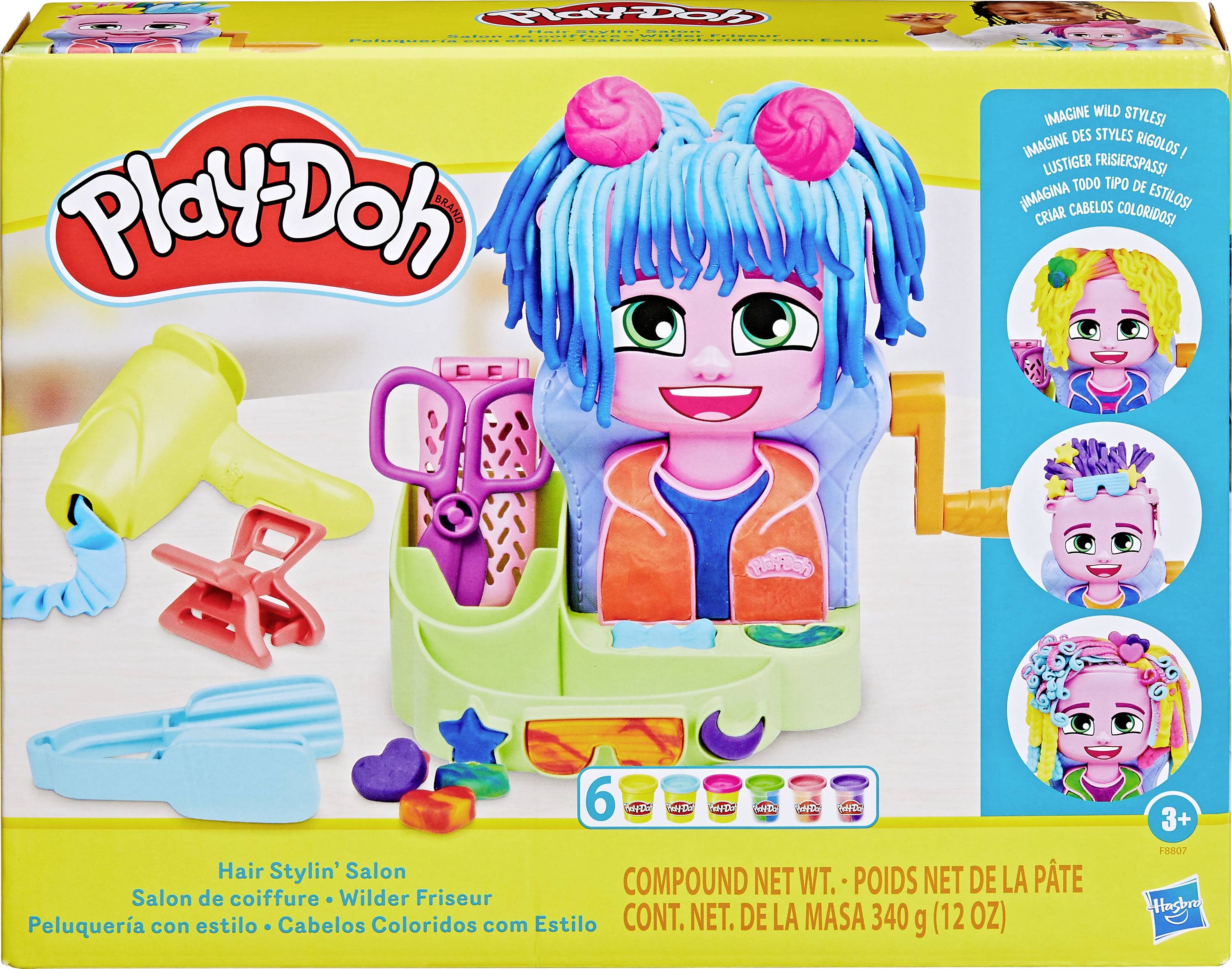 Hasbro Play-Doh Hair Styling Salon Wilder Friseur