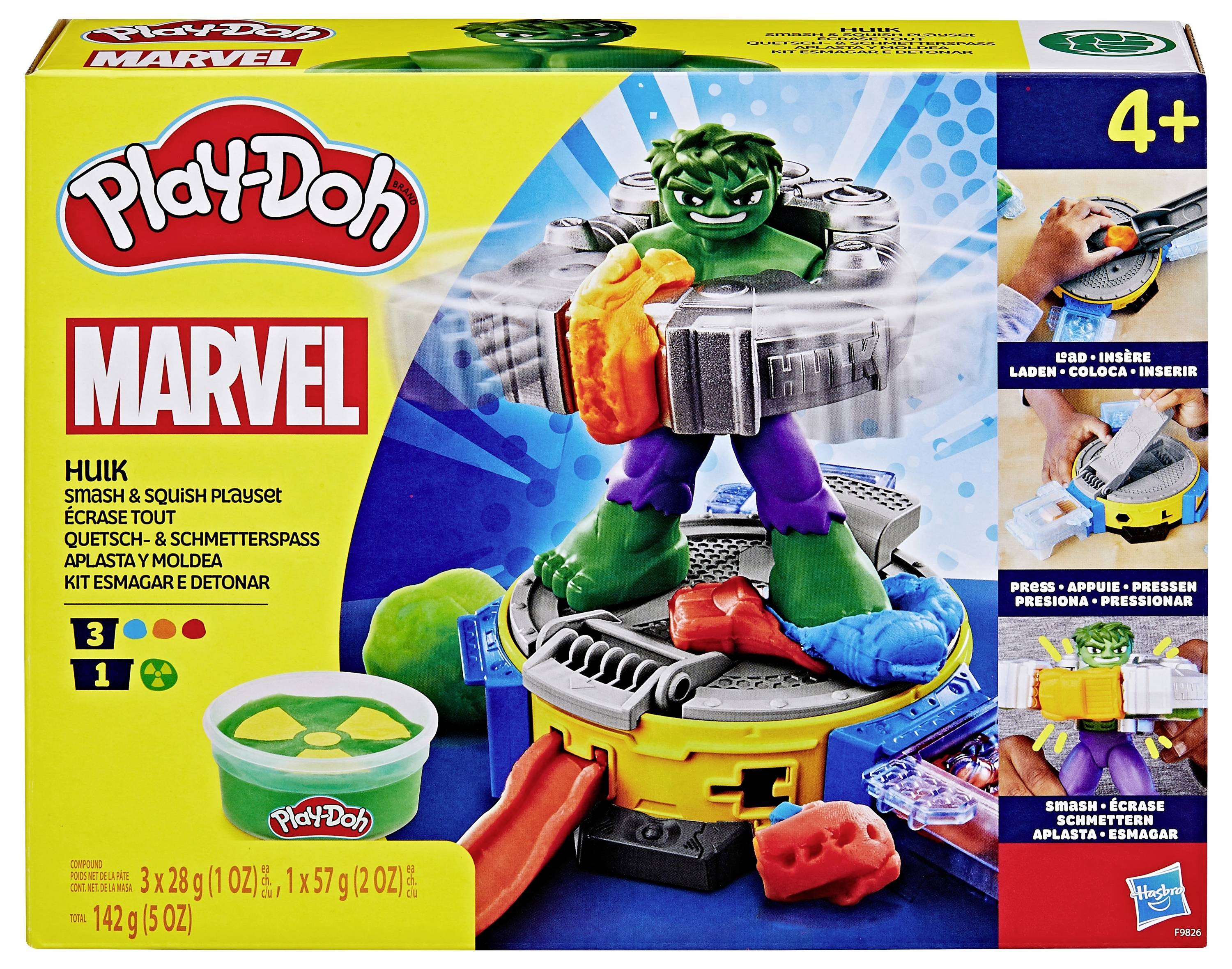 Hasbro Play-Doh Hulk Quetsch- & Schmetterspaß