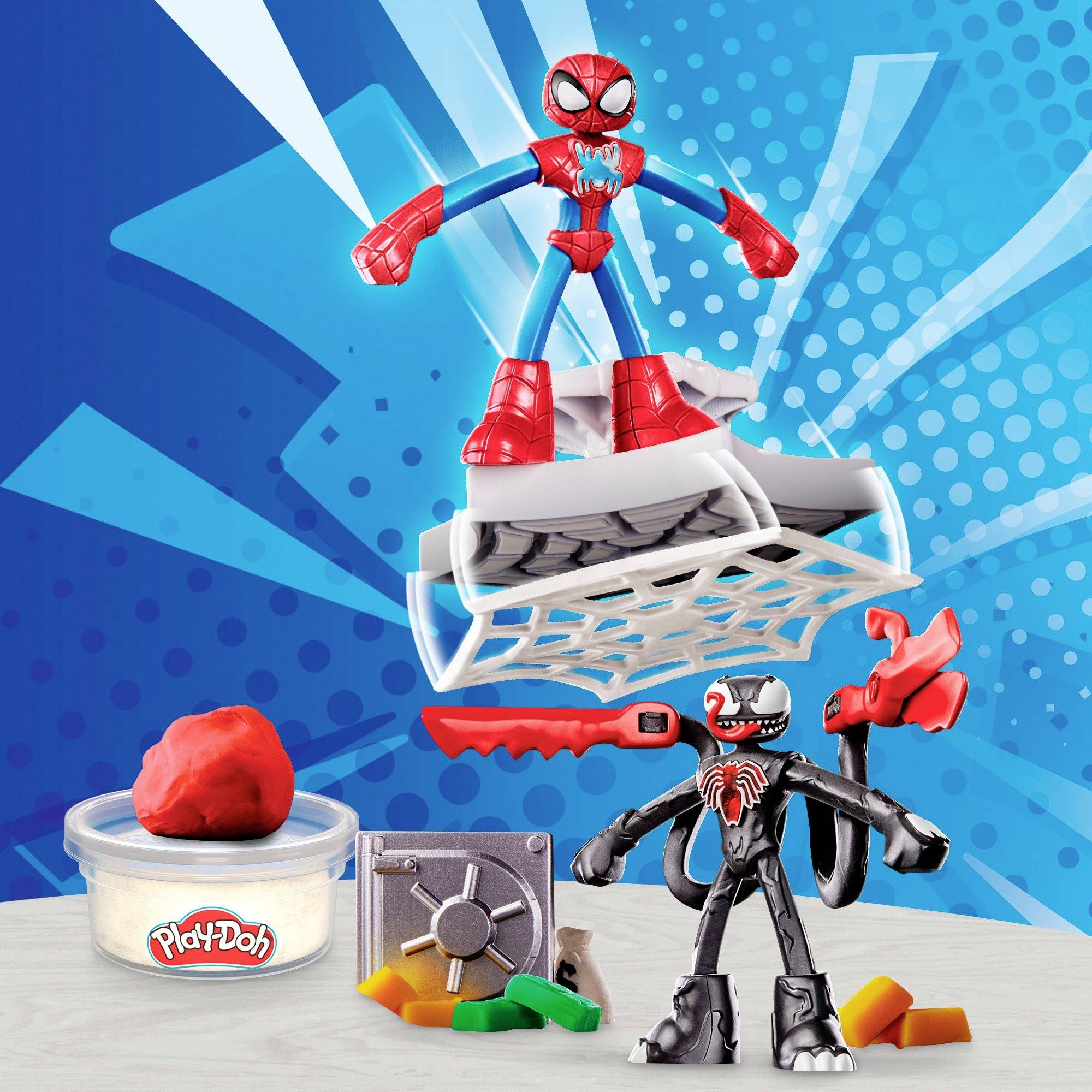 Hasbro Play-Doh Spider-Man Netz-Action Knetset