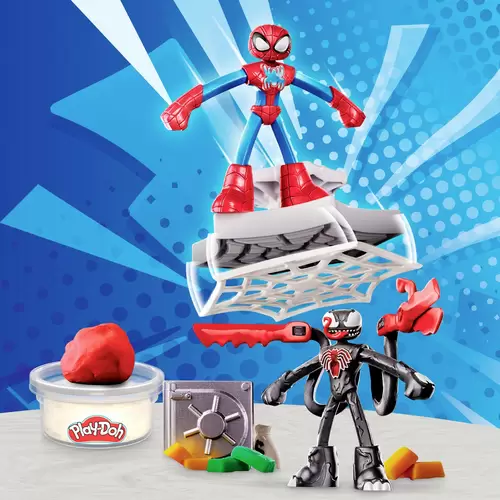 Hasbro Play-Doh Spider-Man Netz-Action Knetset Hasbro Play-Doh Spider-Man Netz-Action Knetset
