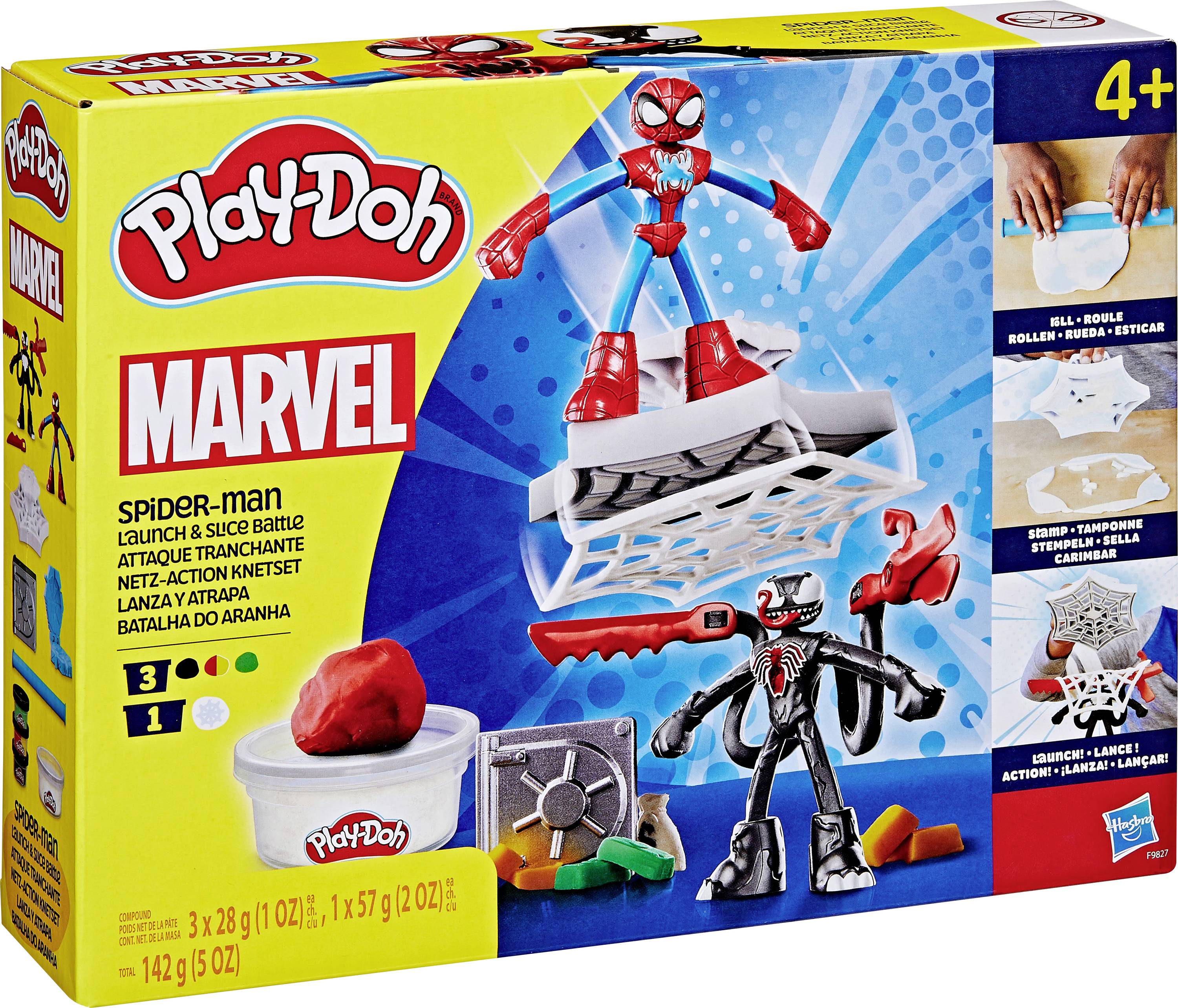 Hasbro Play-Doh Spider-Man Netz-Action Knetset
