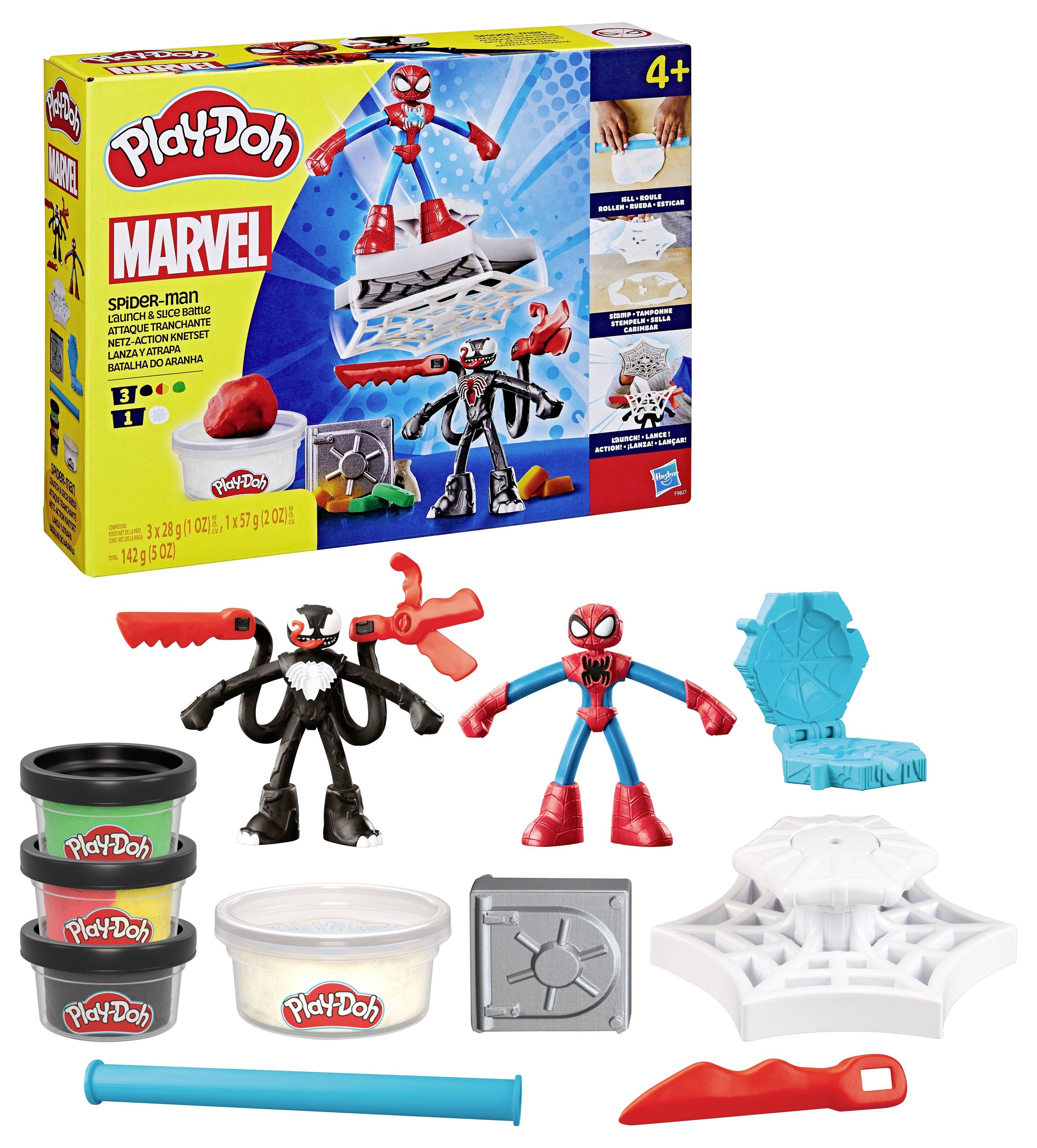 Hasbro Play-Doh Spider-Man Netz-Action Knetset