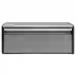 Brabantia 29 93 84 Klappbrotkasten Front eckig, platinum Brabantia 29 93 84 Klappbrotkasten Front eckig, platinum