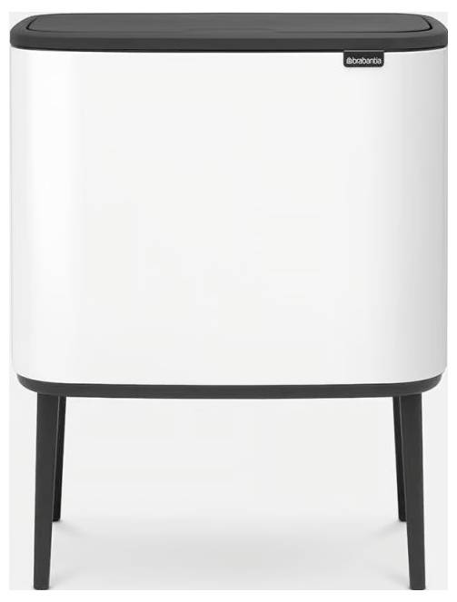 Brabantia Bo Touch Bin 31 35 23 Mülleimer 33l Stahl (L x B x H) 312 x 540 x 680mm Weiß 1St.