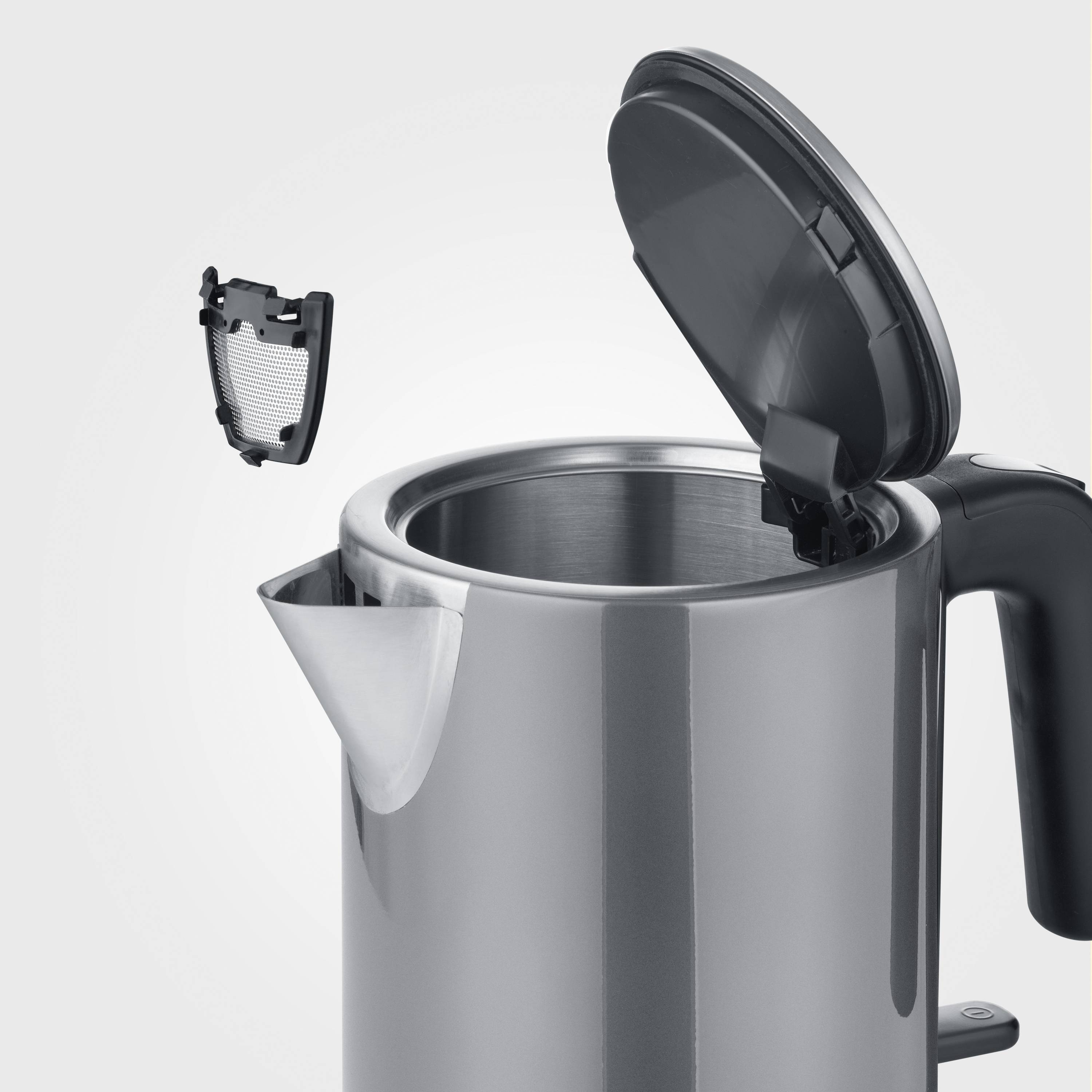 Severin 9574 Wasserkocher Kontrollleuchte, BPA-frei Anthrazit, Schwarz