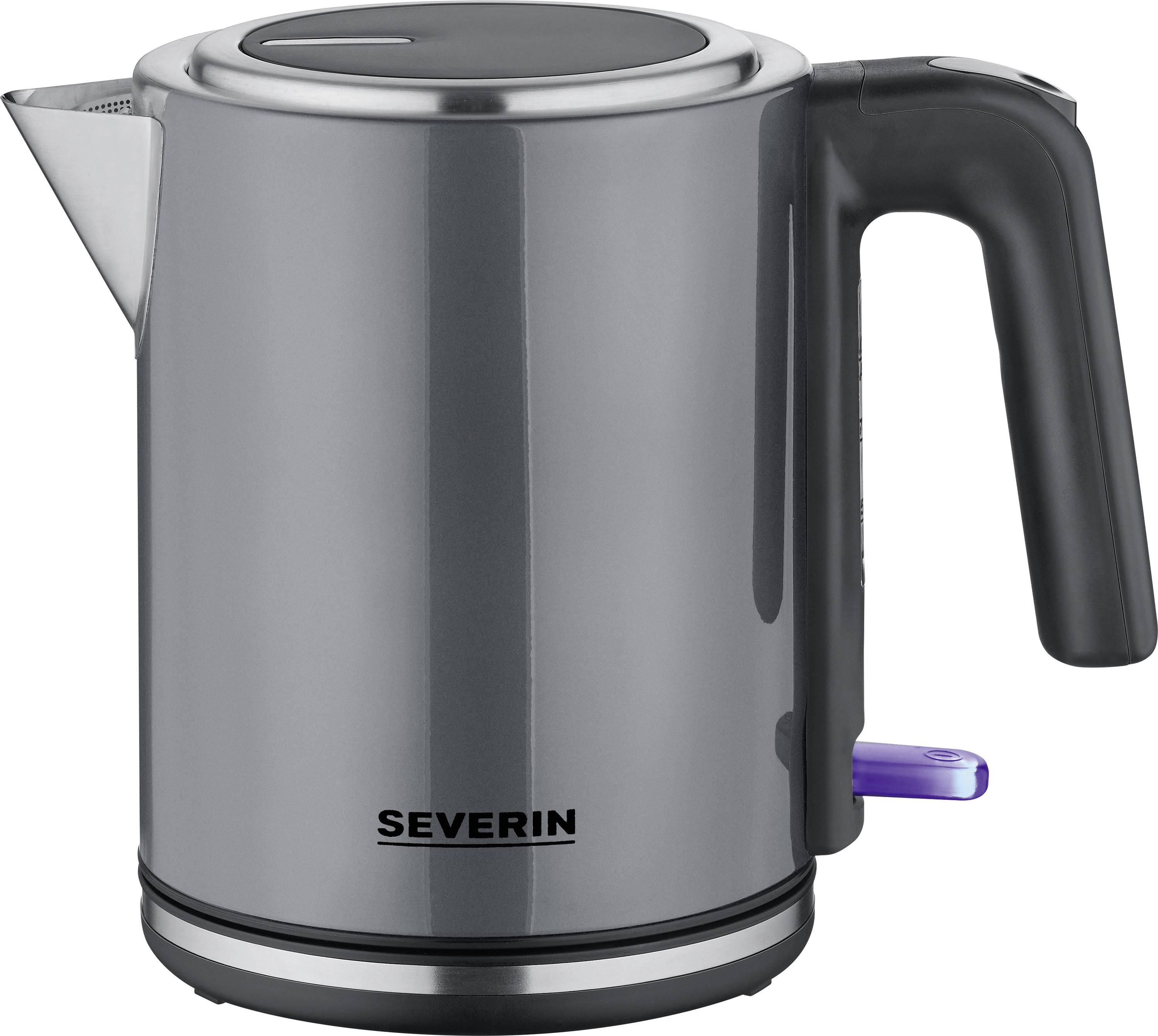 Severin 9574 Wasserkocher Kontrollleuchte, BPA-frei Anthrazit, Schwarz Fassungsvermögen: 1 l