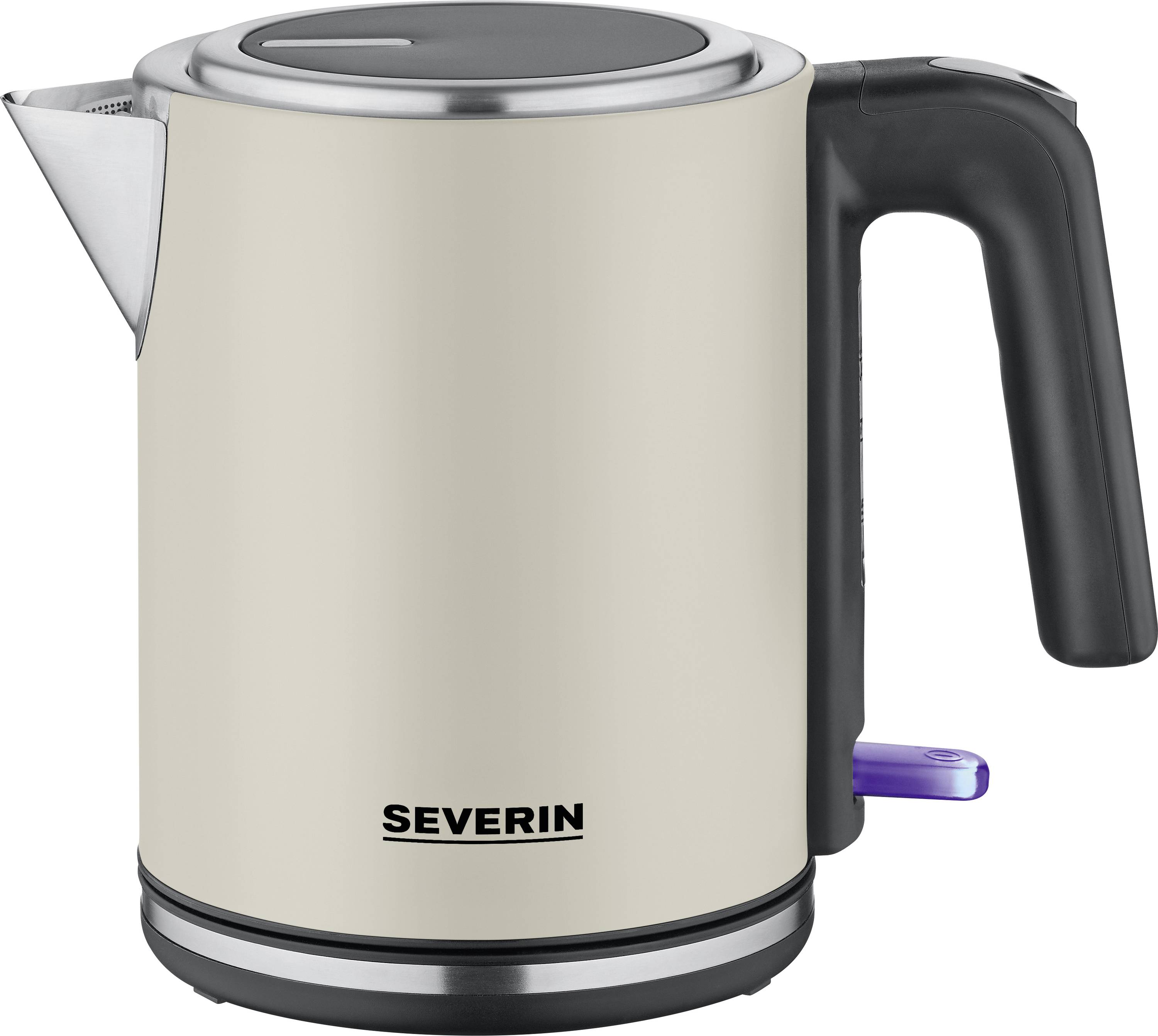 Severin 9577 Wasserkocher BPA-frei, Kontrollleuchte Beige, Schwarz