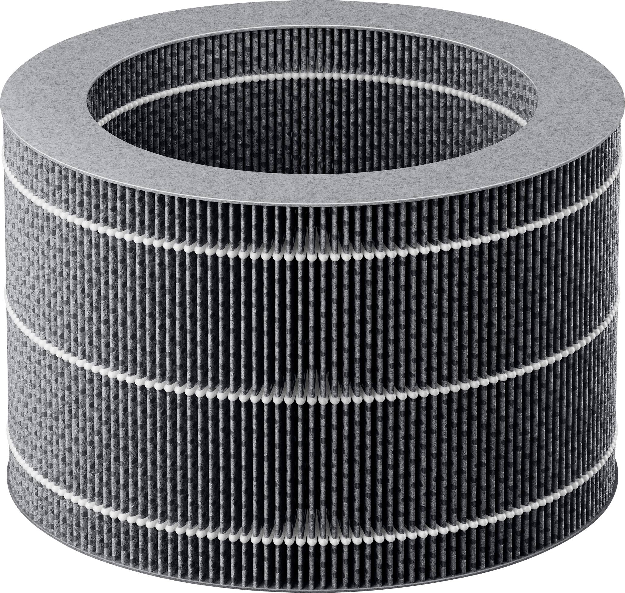 Ein zylindrischer Luftfilter mit gewelltem Material, das in Ringen angeordnet ist. Hauptsächlich zur Luftreinigung eingesetzt.