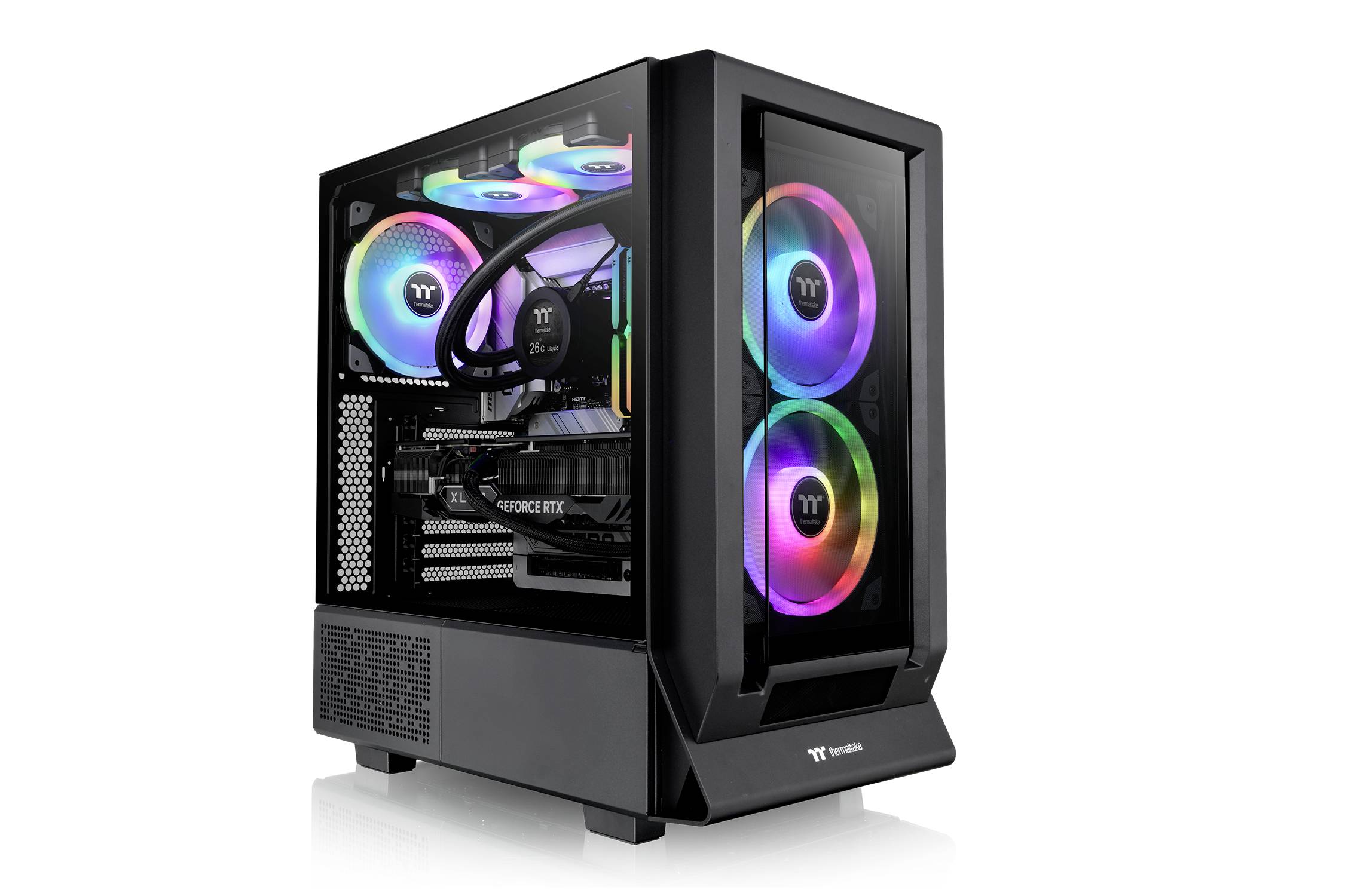 Thermaltake Ceres 350 MX Black Midi-Tower PC-Gehäuse Schwarz