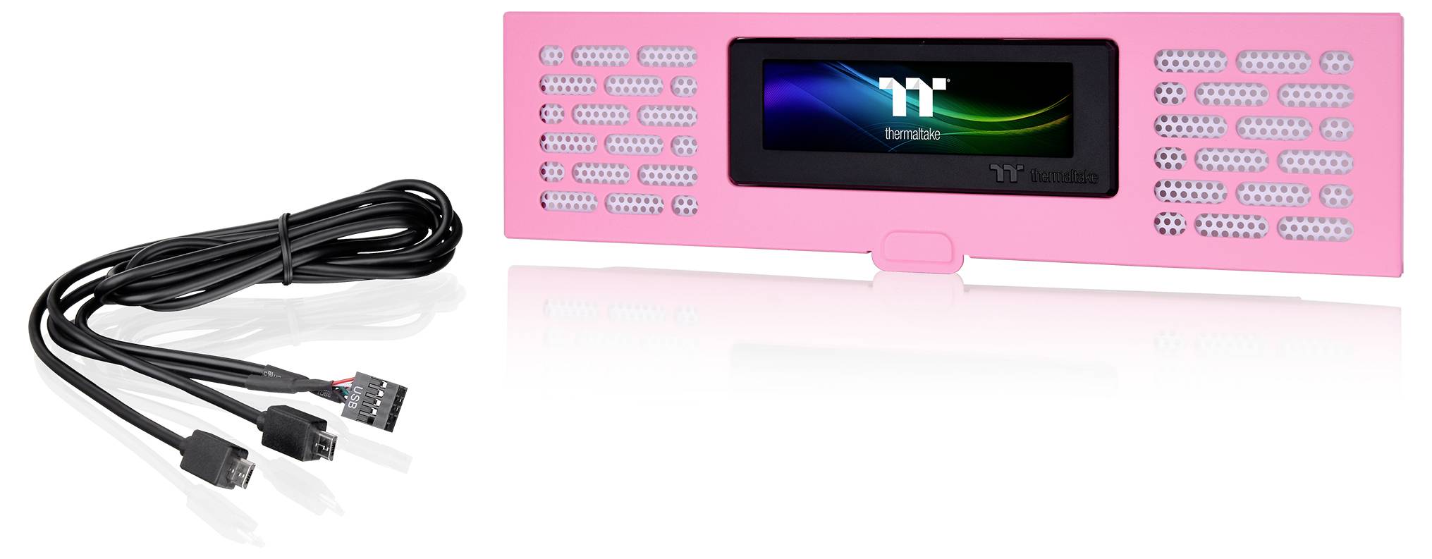 Thermaltake LCD Panel Kit Bubble Pink for The Tower 200 Bubble Pink LCD-Panel-Kit Rosa