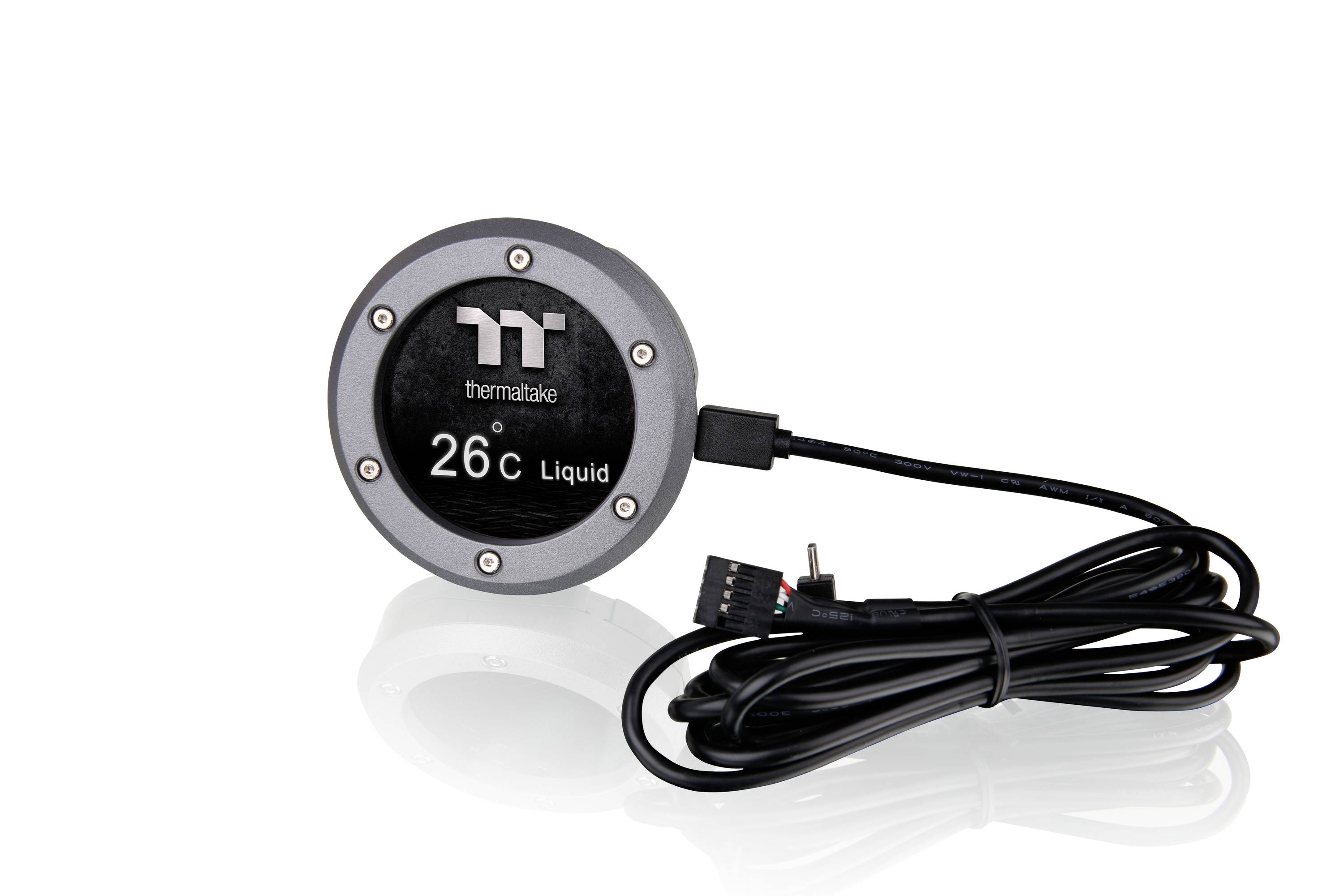 Thermaltake 2.1 inch Circle LCD Screen Kit Gray for Ceres 350MX LCD-Panel-Kit Schwarz