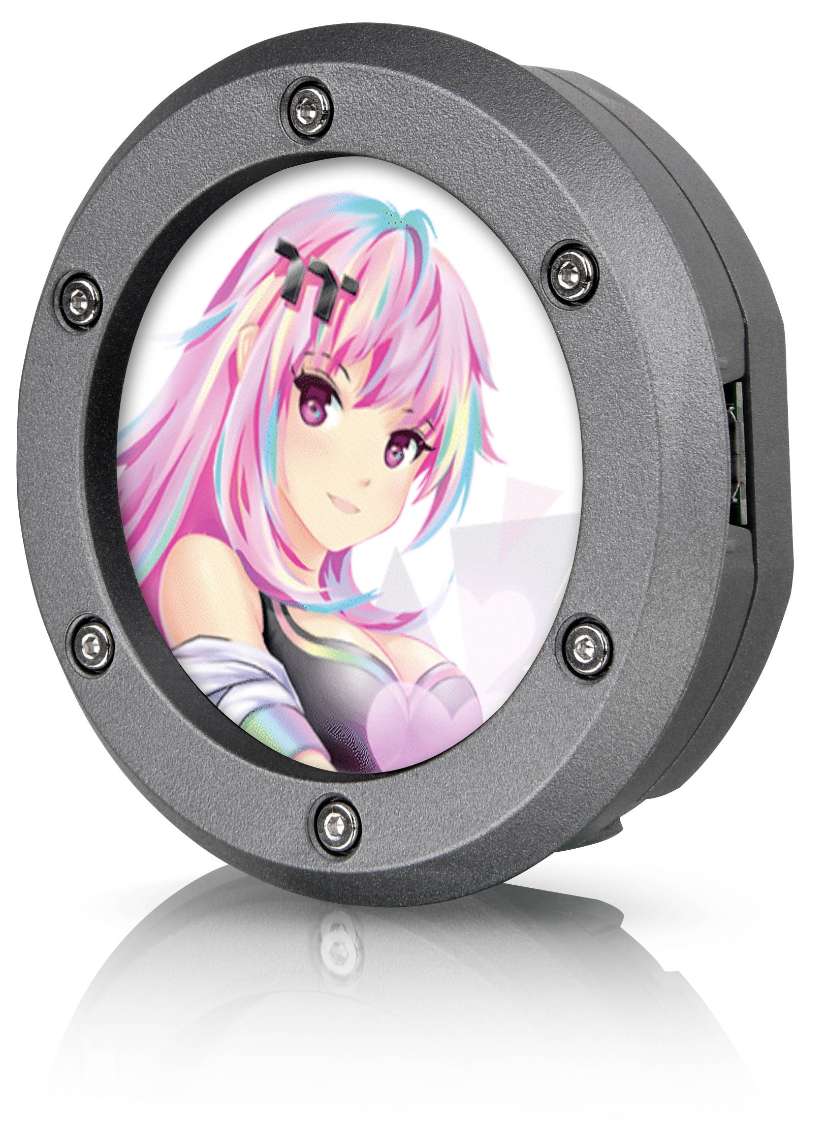 Thermaltake 2.1 inch Circle LCD Screen Kit Gray for Ceres 350MX LCD-Panel-Kit Schwarz