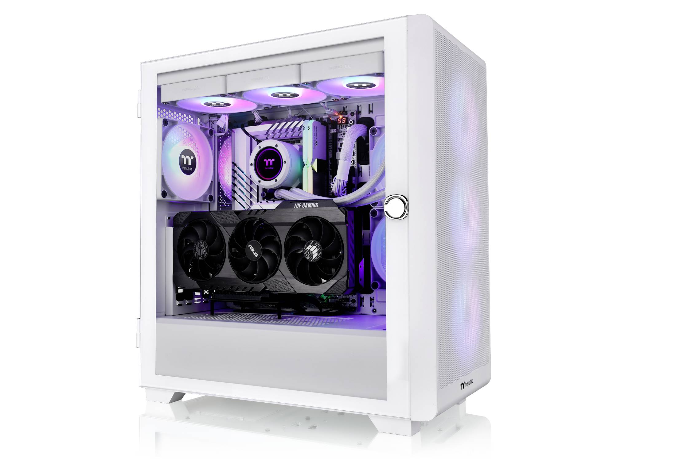 Thermaltake S250 TG ARGB Snow White PC-Gehäuse Weiß