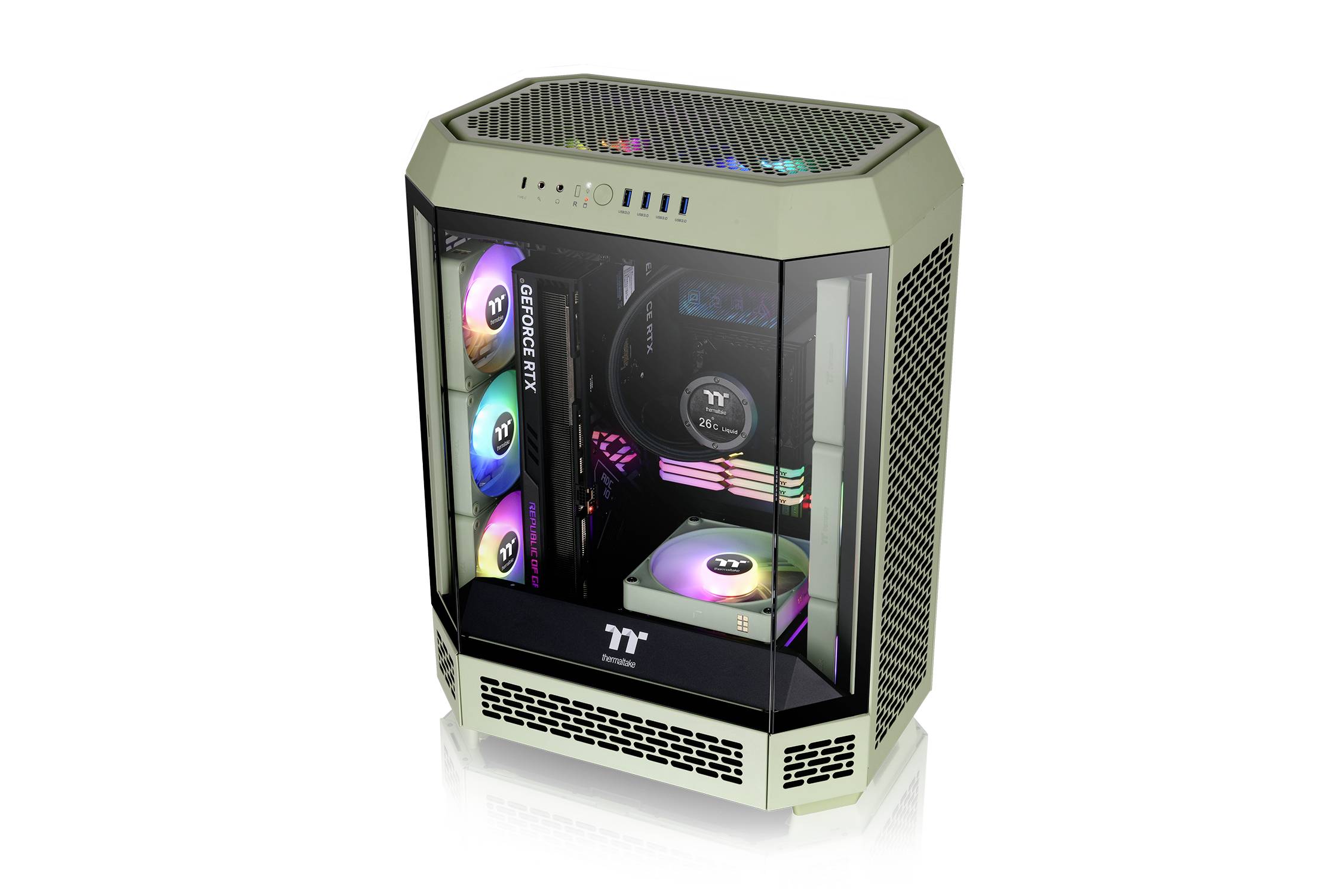 Thermaltake The Tower 600 Matcha Green Midi-Tower PC-Gehäuse Grün