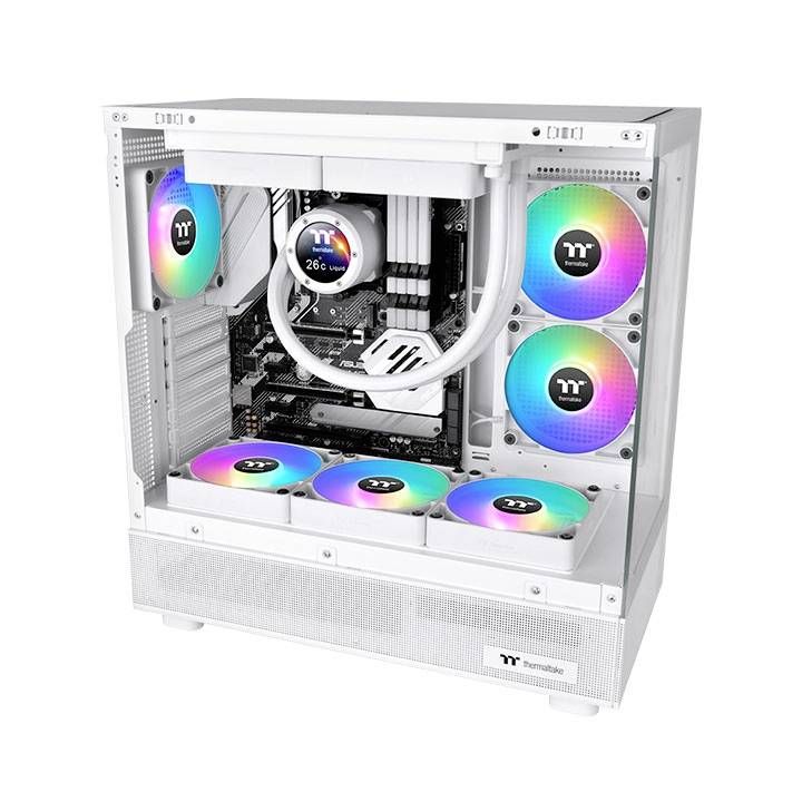 Thermaltake CT120 Reverse ARGB Sync PC Cooling Fan White 2 Pack PC-Gehäuse-Lüfter (B x H x T) 120 x 120 x 25 mm