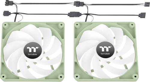Thermaltake CT140 Reverse ARGB Sync PC Cooling Fan Matcha Green 2 Pack PC-Gehäuse-Lüfter (B x H x T