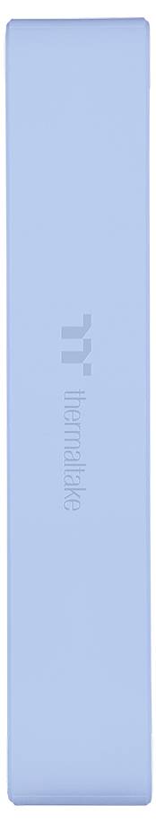 Ein hellblaues rechteckiges Produkt mit dem eingepräägten 