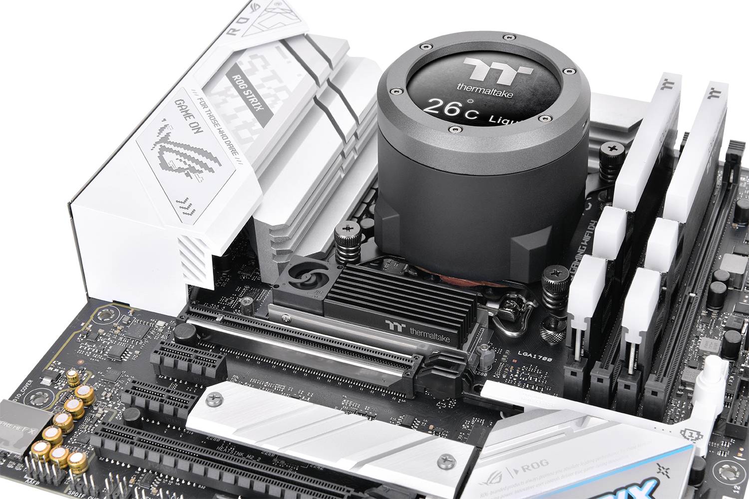 Thermaltake MS-1 Air Cooler M.2 2280 SSD Cooler Full Black Festplatten-Kühler