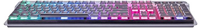 Thermaltake Argent K6 RGB KB6 Cherry Low Profile Red German Gaming-Tastatur Deutsch, QWERTZ Titan