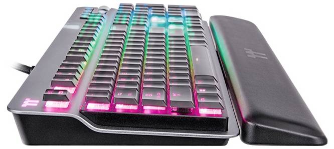 Thermaltake Argent K6 RGB KB6 Cherry Low Profile Silver German Gaming-Tastatur Deutsch, QWERTZ Titan