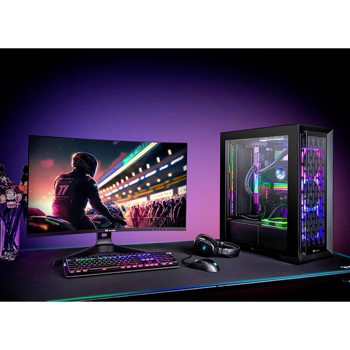 Thermaltake 32" Curved Gaming Monitor Gaming Monitor EEK F (A - G) 80cm (31.5 Zoll) 2560 x 1440 Pixel 16:9 1 ms VA LCD