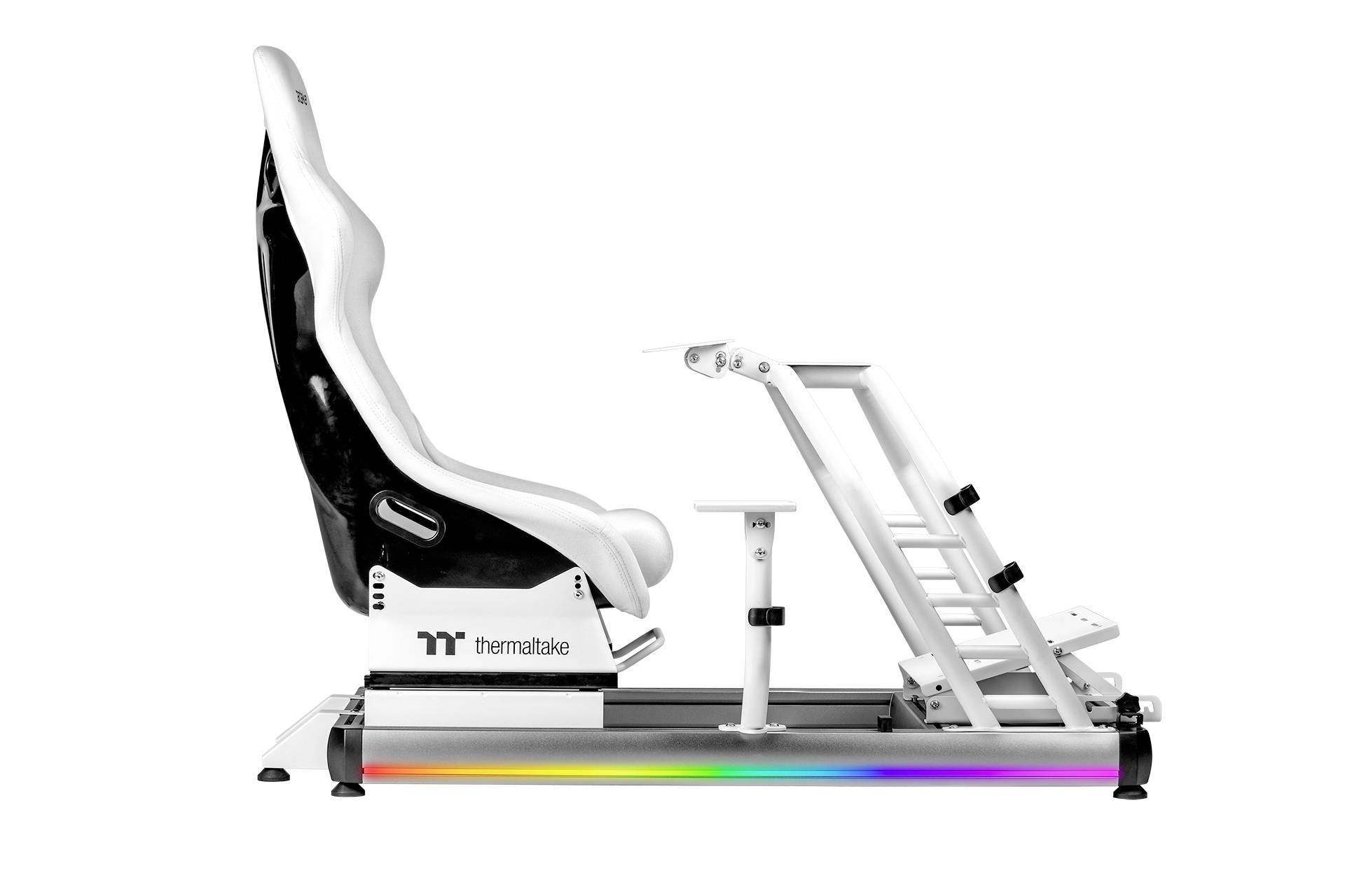 Thermaltake GR500 Snow Racing Simulator Cockpit Rennsitz Weiß