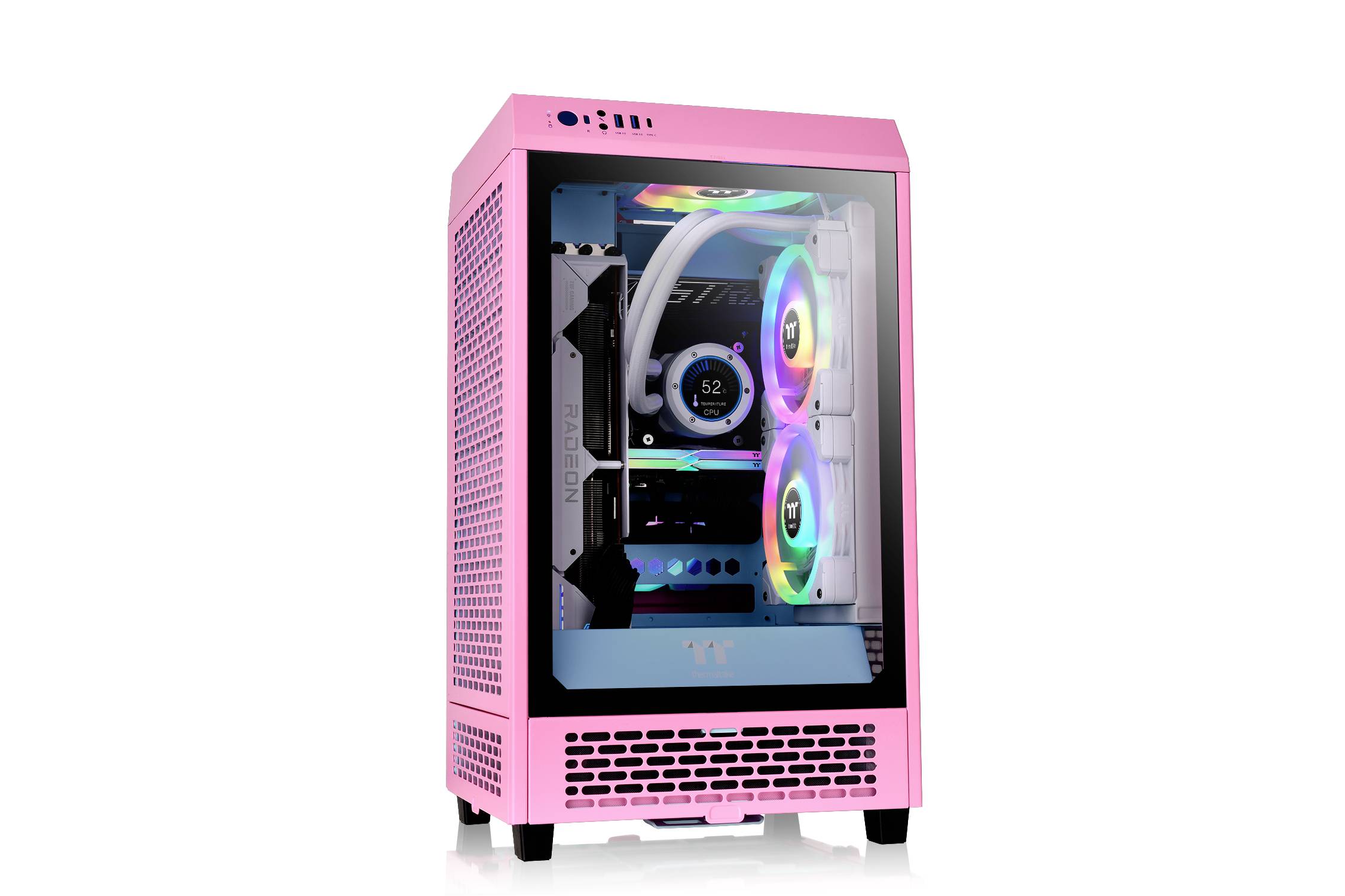 Thermaltake The Tower 200 Bubble Pink PC-Gehäuse Rosa