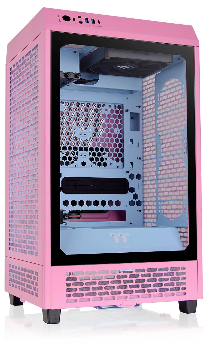 Thermaltake The Tower 200 Bubble Pink PC-Gehäuse Rosa