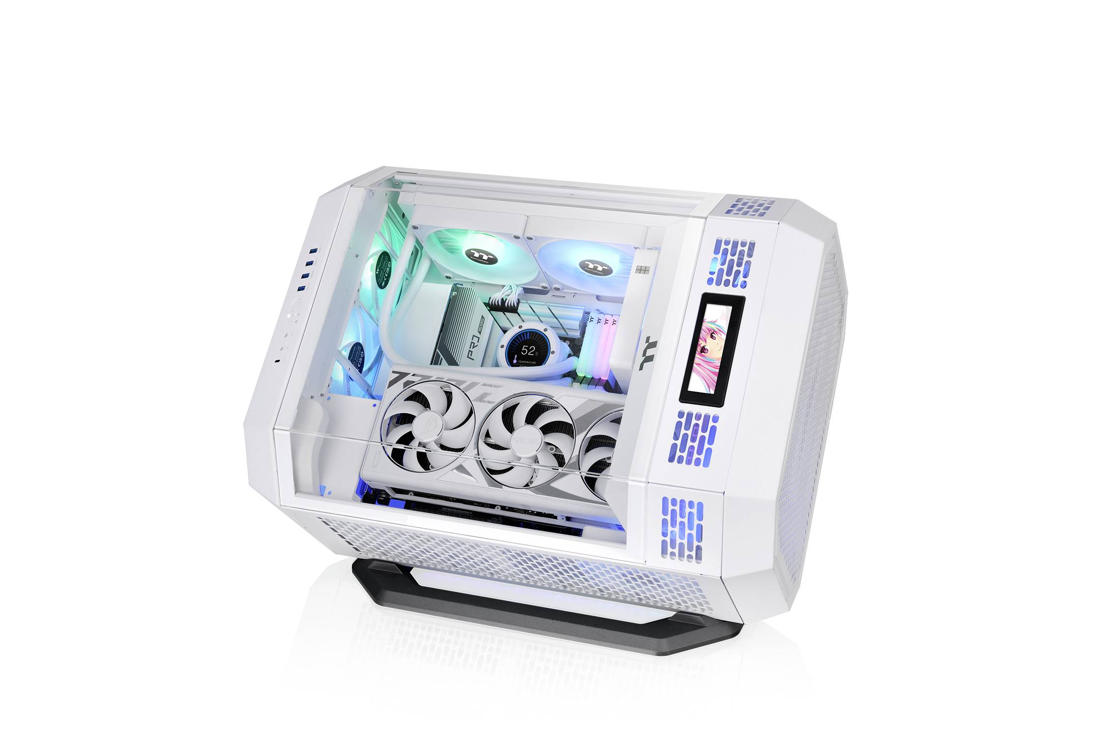 Thermaltake The Tower 600 Snow White Midi-Tower PC-Gehäuse Schwarz